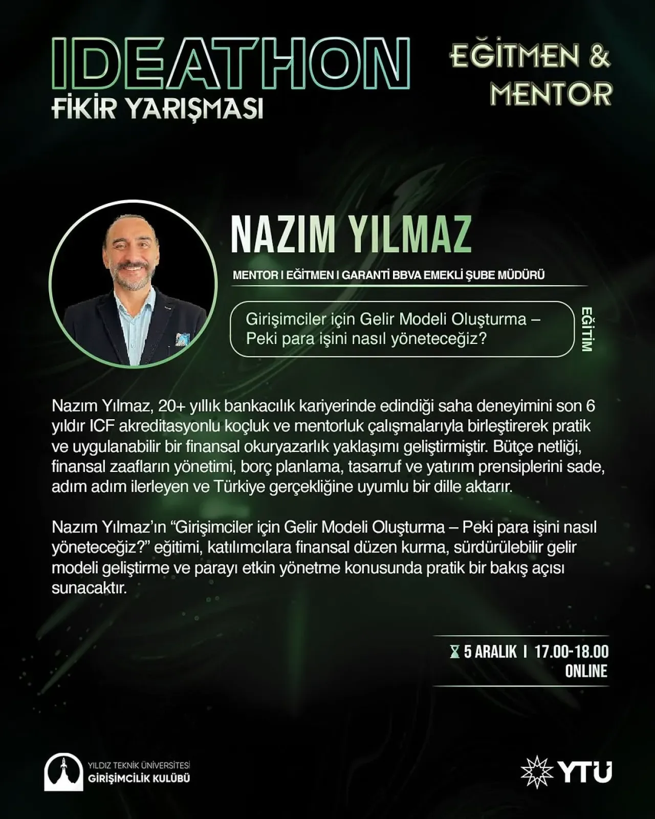 YTÜ Girişimcilik Kulübü'nden Finansal Okuryazarlık Eğitimi YTÜ Girişimcilik Kulübü'nden Finansal Okuryazarlık Eğitimi