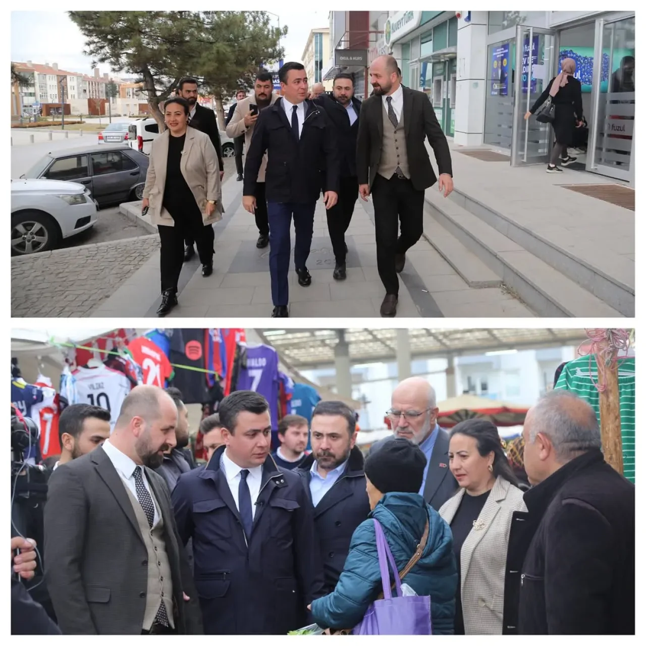 AK Parti Ankara Milletvekili Osman Gökçek ve İlçe Başkanı Selim Akkayalın'dan Seğmenler Pazarı'nda Esnaf Ziyareti AK Parti Ankara Milletvekili Osman Gökçek ve İlçe Başkanı Selim Akkayalın'dan Seğmenler Pazarı'nda Esnaf Ziyareti