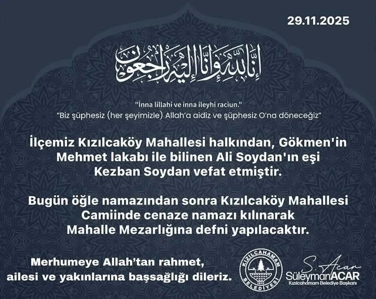 Kızılcahamam Belediyesi, 2025 Yılında Hizmetlerine Devam Ediyor Kızılcahamam Belediyesi, 2025 Yılında Hizmetlerine Devam Ediyor