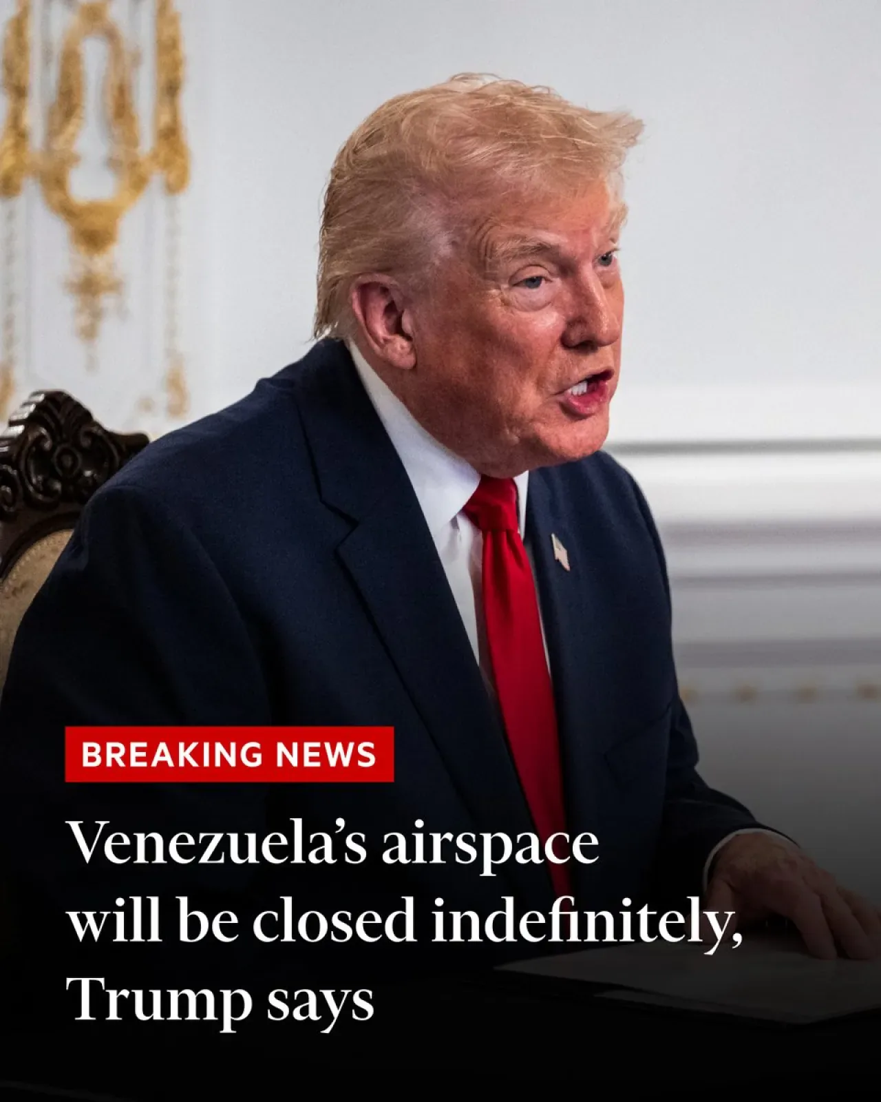 Trump: Venezuela Hava Sahası Kapalı İlan Edilmeli Trump: Venezuela Hava Sahası Kapalı İlan Edilmeli