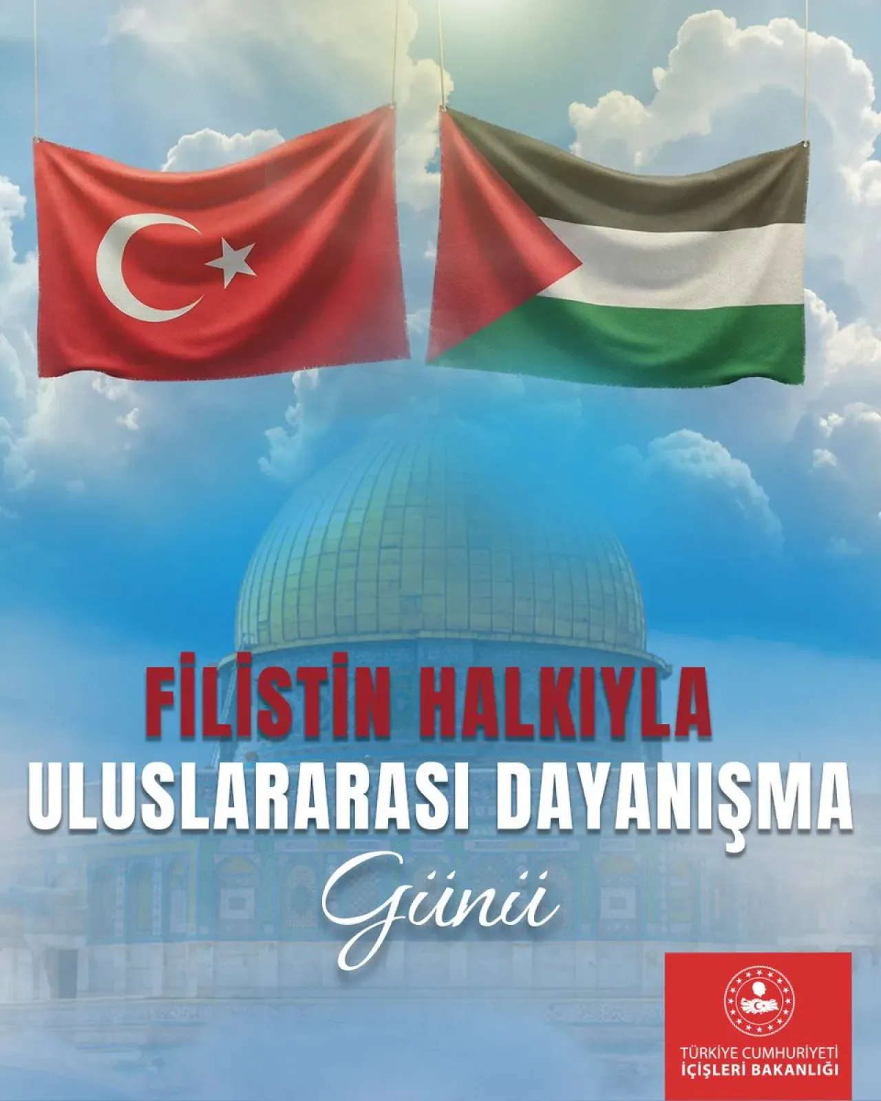 Filistin Halkıyla Uluslararası Dayanışma Günü'nde Türkiye'den Destek Mesajı Filistin Halkıyla Uluslararası Dayanışma Günü'nde Türkiye'den Destek Mesajı