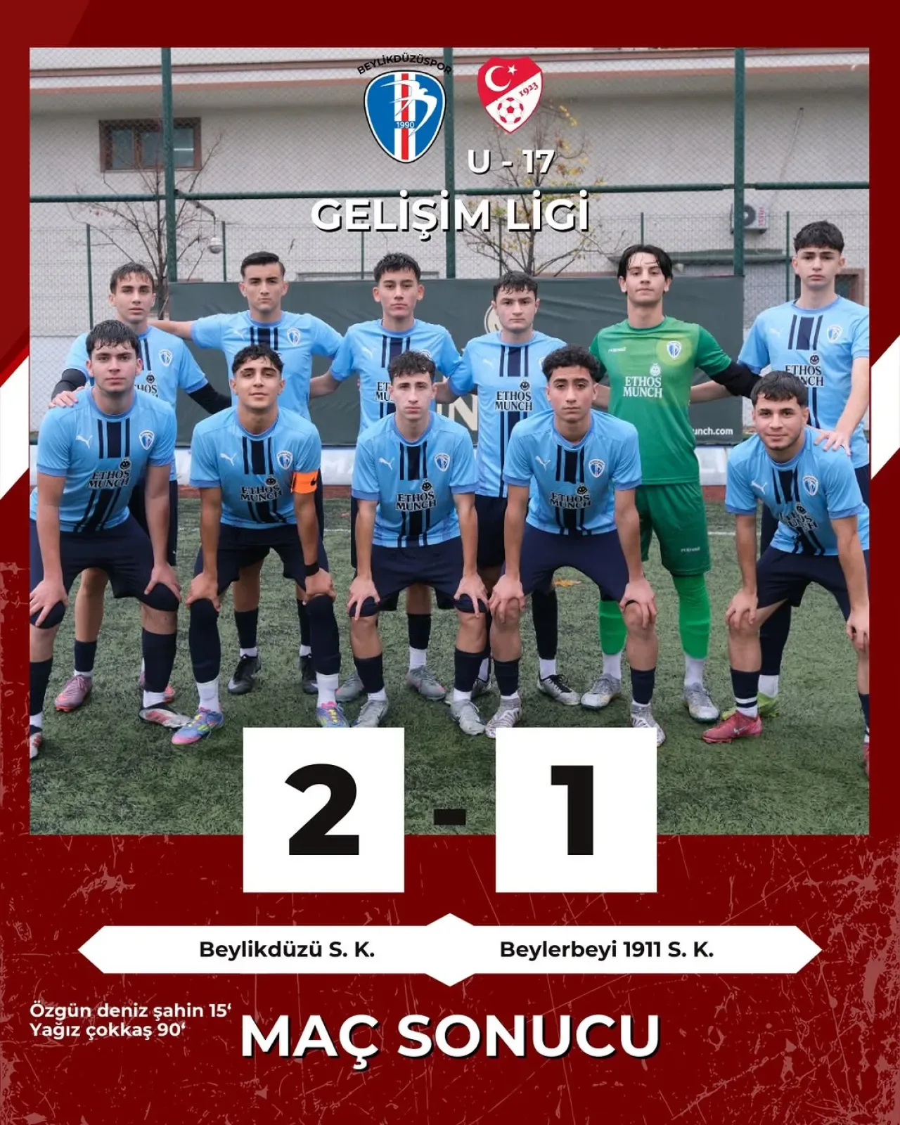 Beylikdüzü Spor Kulübü U17 Takımı, Beylerbeyi 1911 SK Karşılaşmasında Galip Geldi Beylikdüzü Spor Kulübü U17 Takımı, Beylerbeyi 1911 SK Karşılaşmasında Galip Geldi