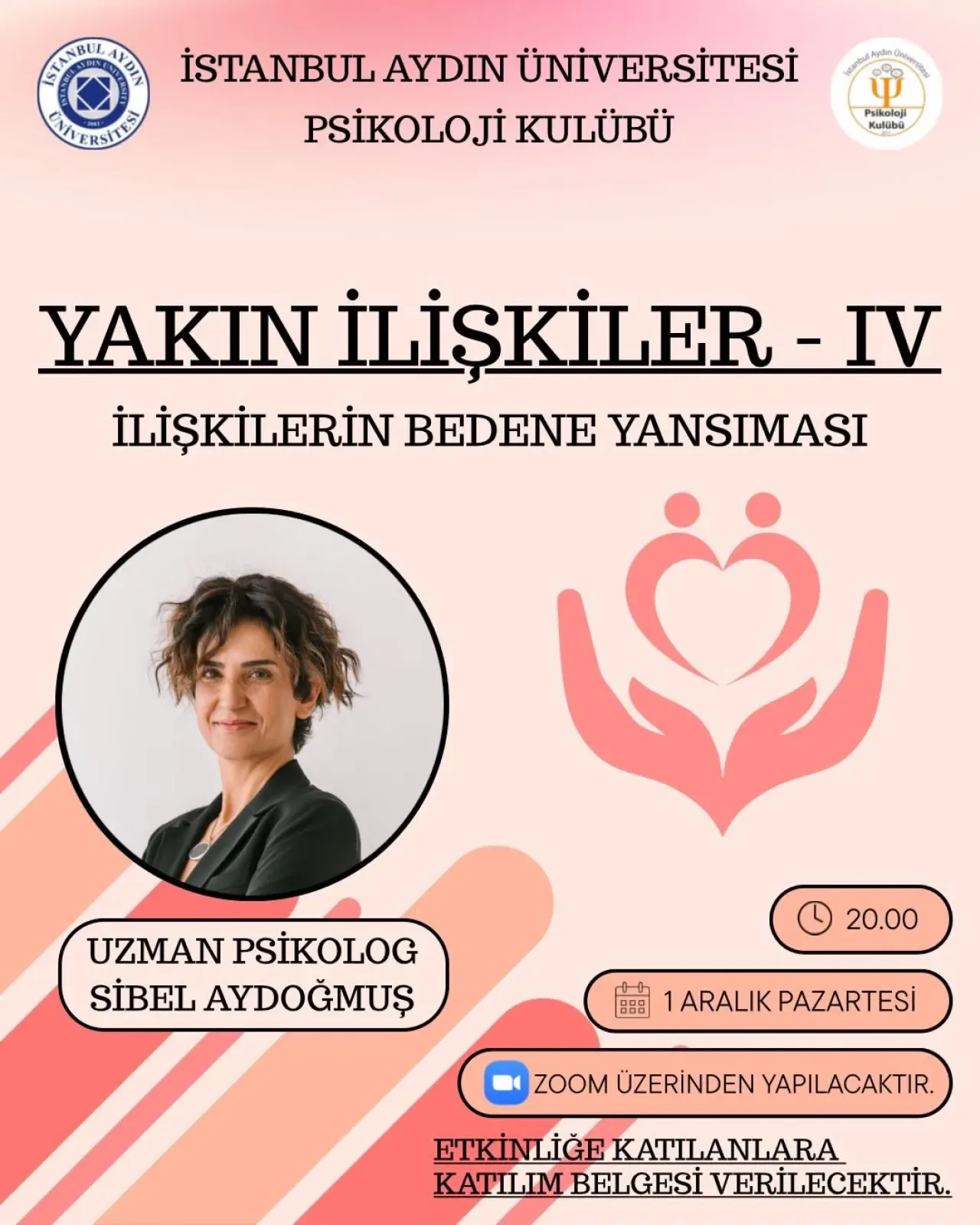 İAÜ Psikoloji Kulübü'nden Yakın İlişkiler Semineri: Duyguların Bedendeki Yansıması İAÜ Psikoloji Kulübü'nden Yakın İlişkiler Semineri: Duyguların Bedendeki Yansıması