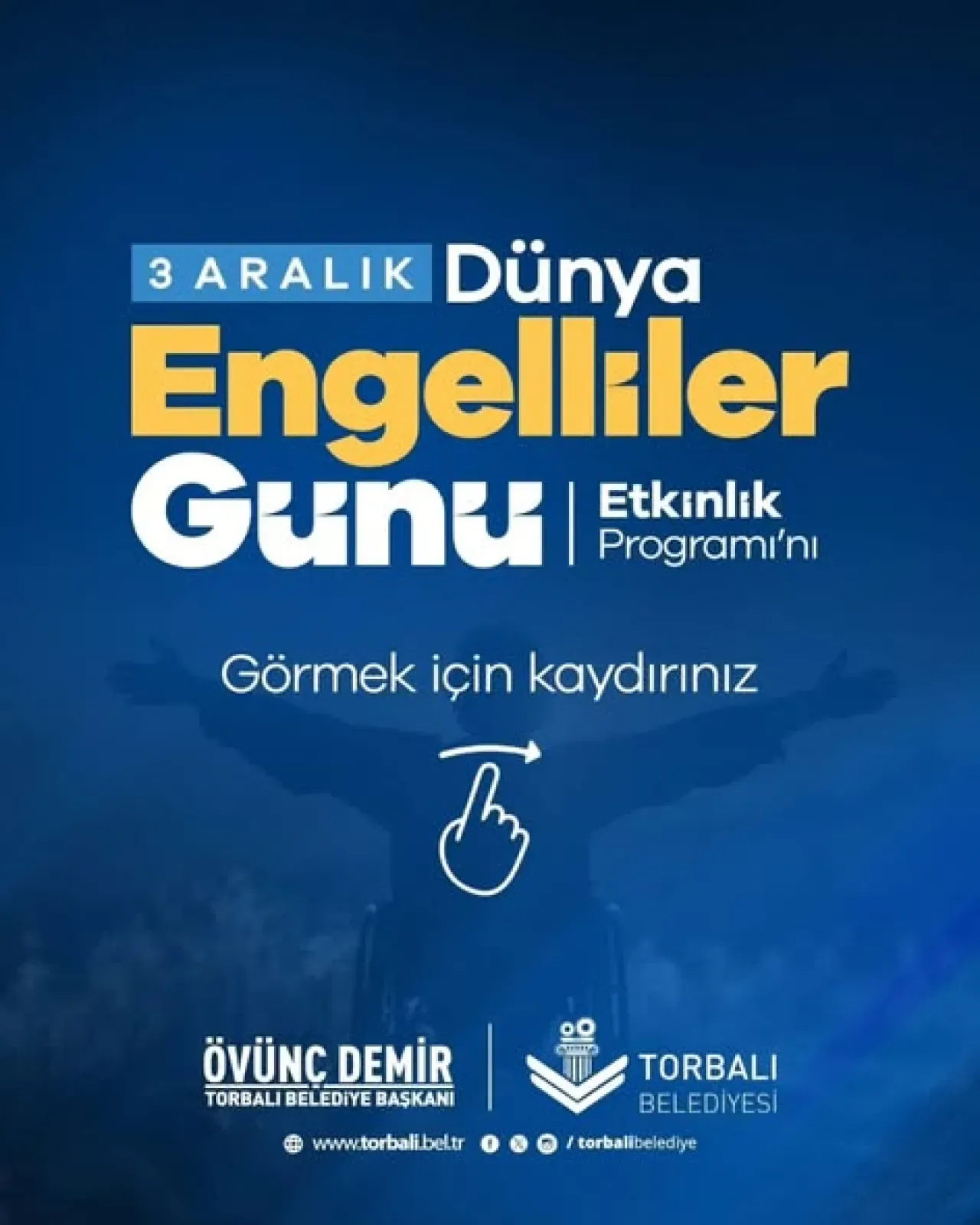 Torbalı Belediyesi 3 Aralık Dünya Engelliler Günü'nde Anlamlı Etkinlikler Düzenliyor Torbalı Belediyesi 3 Aralık Dünya Engelliler Günü'nde Anlamlı Etkinlikler Düzenliyor