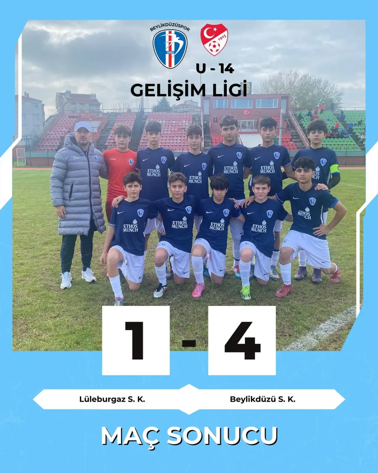 Beylikdüzü Spor Kulübü U14 Takımı Gelişim Ligi'nde Galibiyet Aldı Beylikdüzü Spor Kulübü U14 Takımı Gelişim Ligi'nde Galibiyet Aldı
