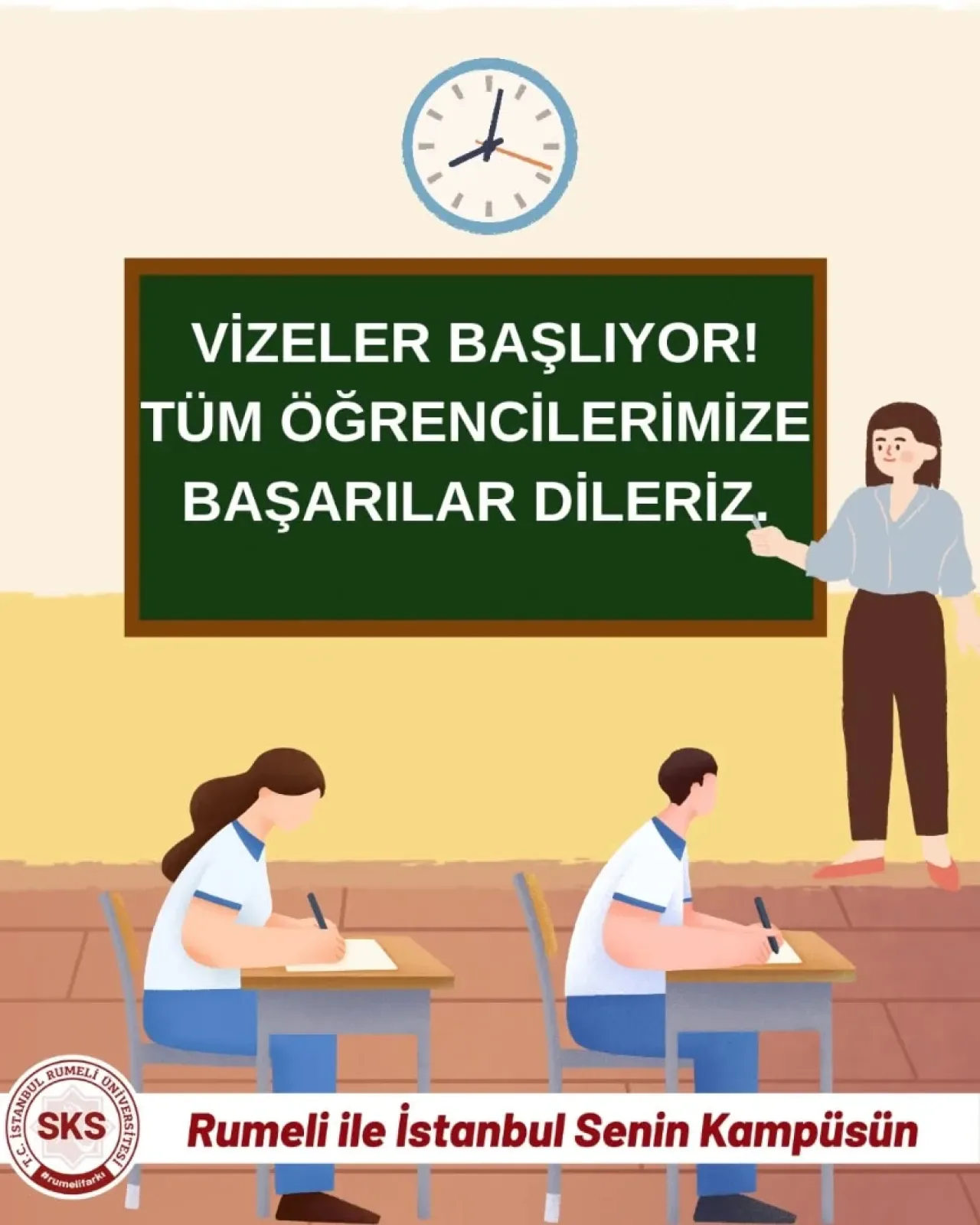 İstanbul Rumeli Üniversitesi'nden Tüm Öğrencilere Başarı Mesajı İstanbul Rumeli Üniversitesi'nden Tüm Öğrencilere Başarı Mesajı