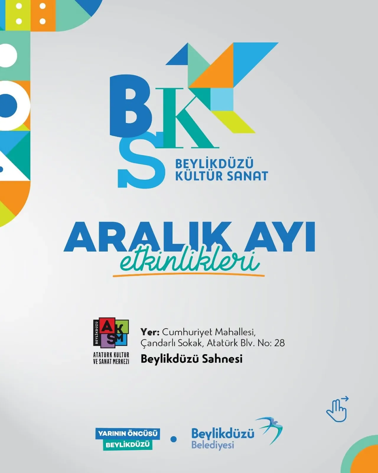 Beylikdüzü Belediyesi 2025 Aralık Ayında Sanatseverleri Dopdolu Bir Kültür Sanat Programıyla Buluşturuyor Beylikdüzü Belediyesi 2025 Aralık Ayında Sanatseverleri Dopdolu Bir Kültür Sanat Programıyla Buluşturuyor