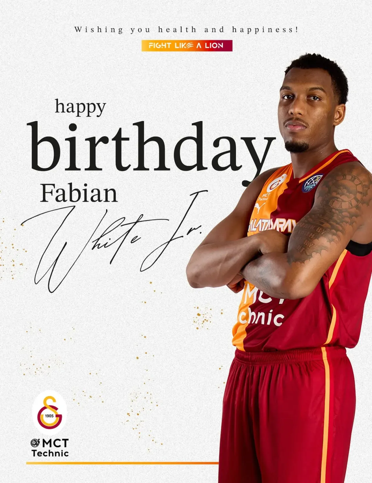 Galatasaray Basketbol Takımı, Fabian White Jr.'ın Doğum Gününü Kutladı Galatasaray Basketbol Takımı, Fabian White Jr.'ın Doğum Gününü Kutladı