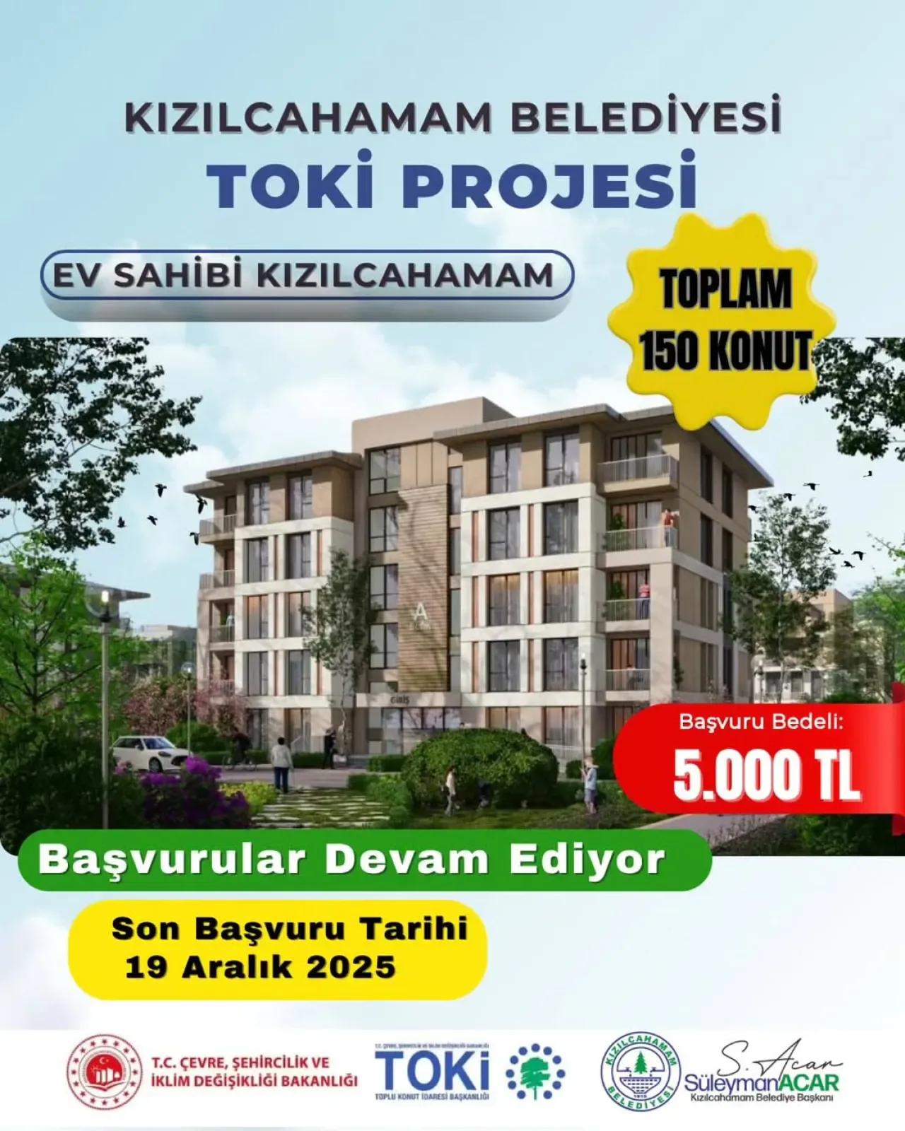 Kızılcahamam'a 150 Konutluk TOKİ Yatırımı: Başvurular Başladı Kızılcahamam'a 150 Konutluk TOKİ Yatırımı: Başvurular Başladı