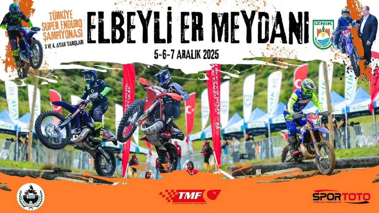 İznik'te Süper Enduro Heyecanı: Türkiye Şampiyonası'nın 3. ve 4. Ayak Yarışları Gerçekleşecek İznik'te Süper Enduro Heyecanı: Türkiye Şampiyonası'nın 3. ve 4. Ayak Yarışları Gerçekleşecek