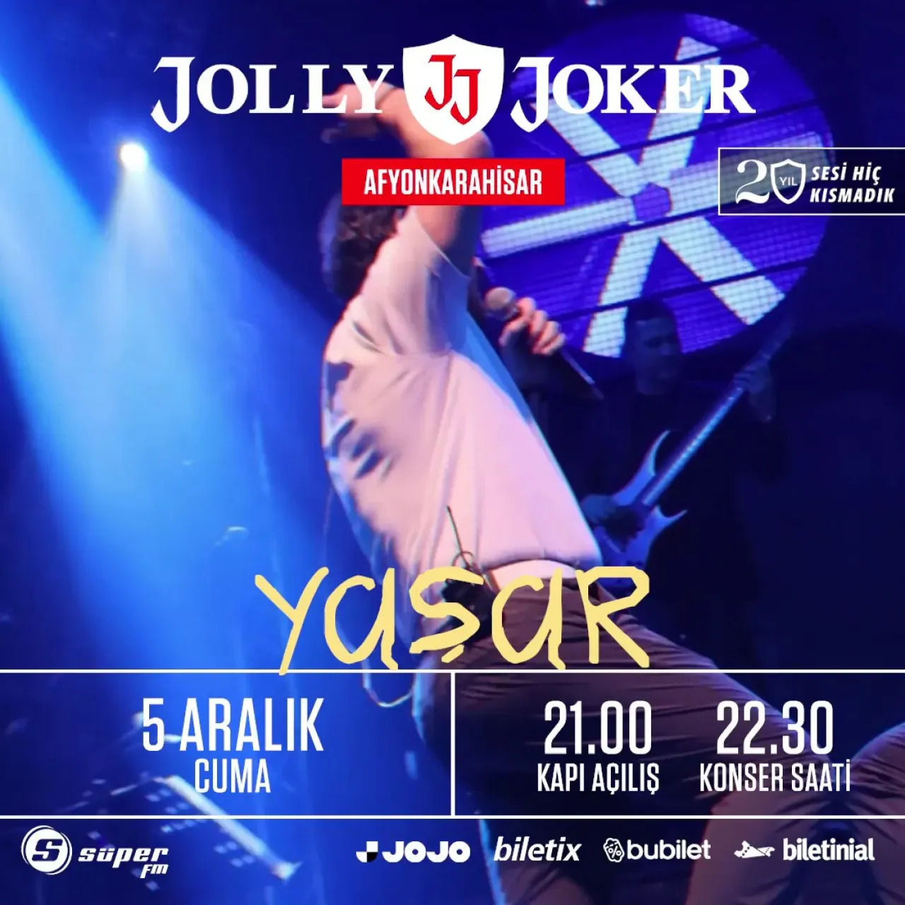 Yaşar, Jolly Joker Afyon Sahnesinde Sevenleriyle Buluşuyor Yaşar, Jolly Joker Afyon Sahnesinde Sevenleriyle Buluşuyor