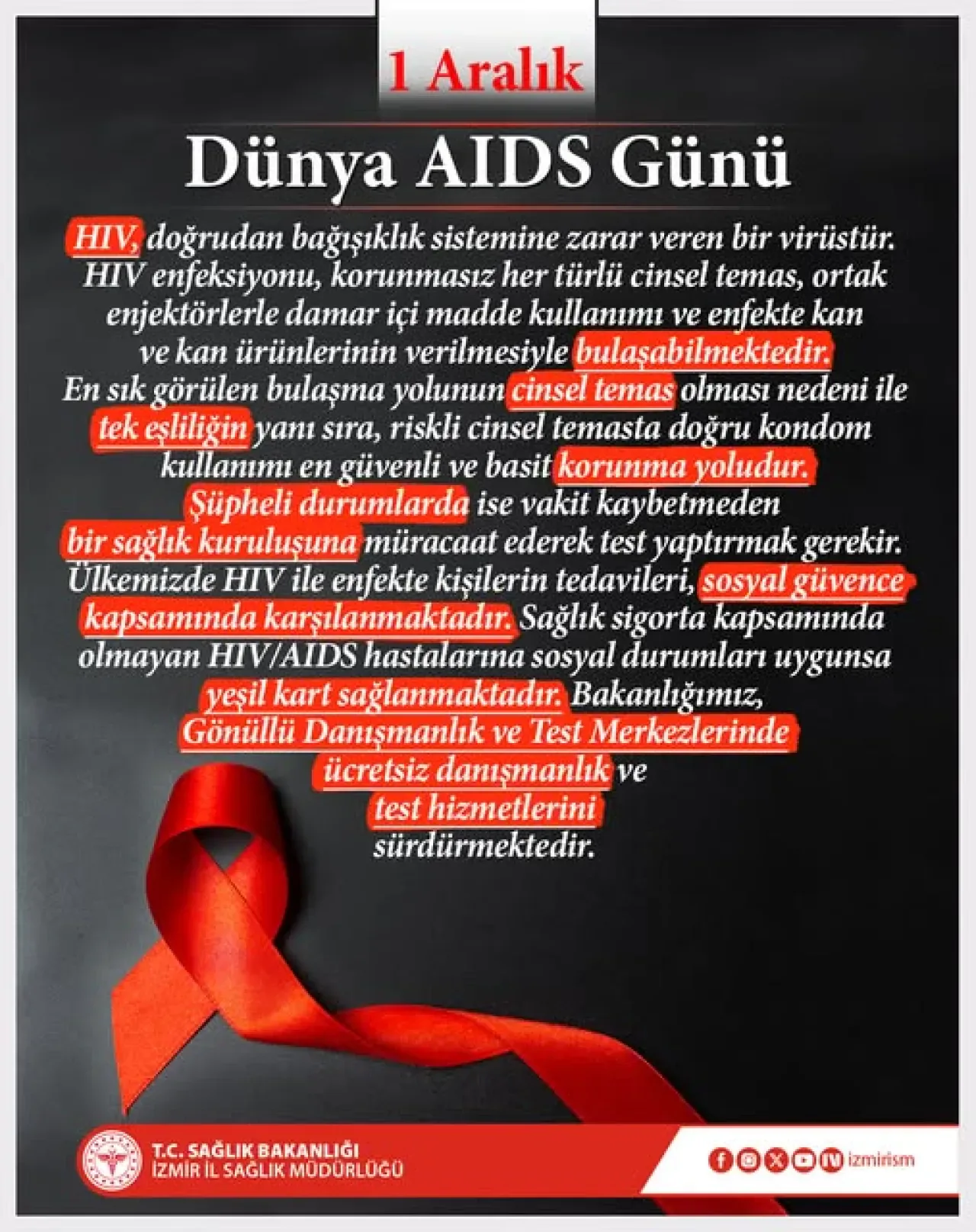 İzmir'de HIV/AIDS Tedavisi ve Sosyal Güvenlik Kapsamı İzmir'de HIV/AIDS Tedavisi ve Sosyal Güvenlik Kapsamı