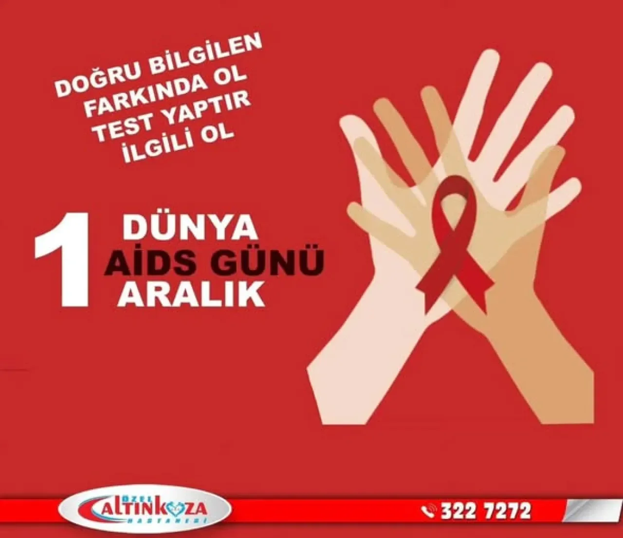 1 Aralık Dünya AIDS Günü'nde Korunmanın Önemi Vurgulandı 1 Aralık Dünya AIDS Günü'nde Korunmanın Önemi Vurgulandı