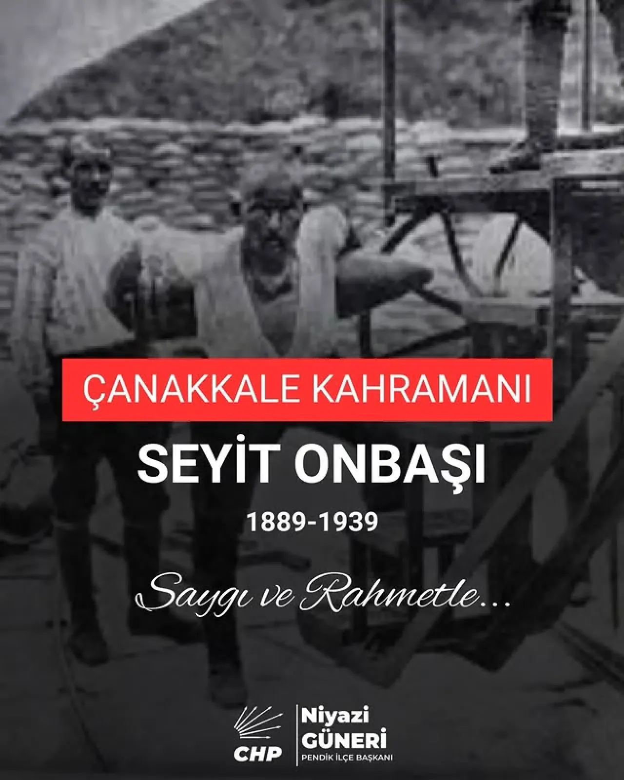 CHP Pendik İlçe Başkanlığı Seçimi ve Tarihten Gelen İlham: Seyit Onbaşı CHP Pendik İlçe Başkanlığı Seçimi ve Tarihten Gelen İlham: Seyit Onbaşı