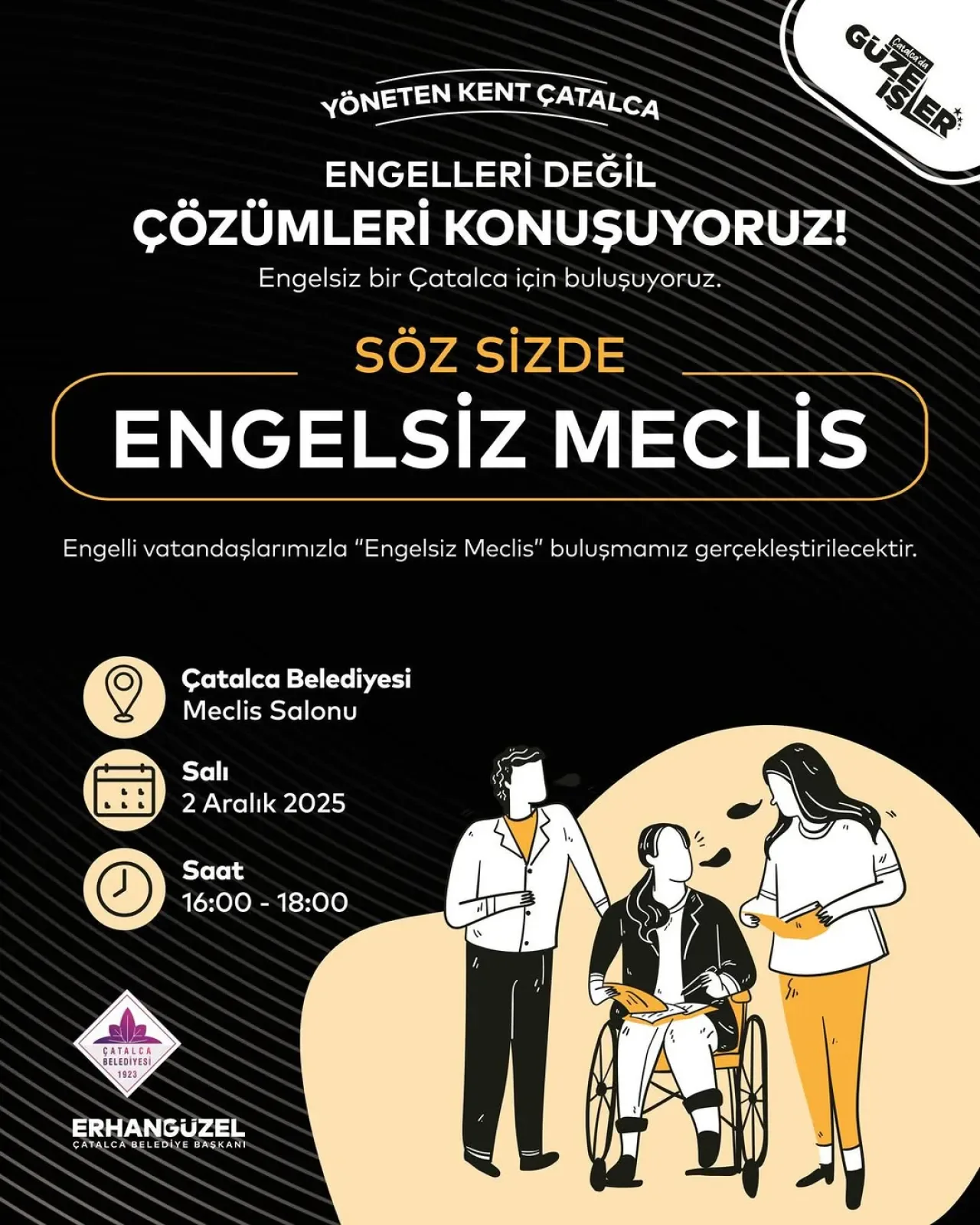 Çatalca Belediyesi, Engelli Vatandaşlarla Çözüm Toplantısı Düzenliyor Çatalca Belediyesi, Engelli Vatandaşlarla Çözüm Toplantısı Düzenliyor