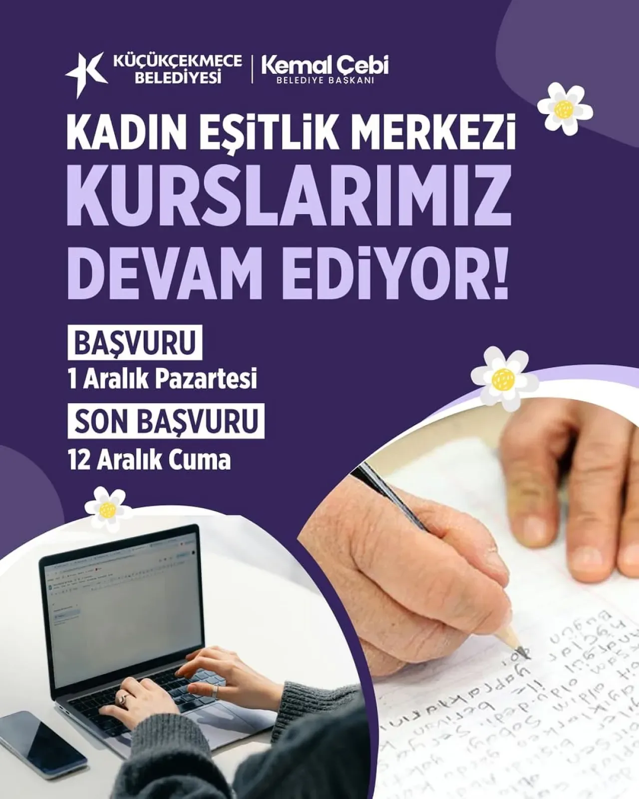 Küçükçekmece'de Kadınlar İçin Ücretsiz Kurslar Başlıyor Küçükçekmece'de Kadınlar İçin Ücretsiz Kurslar Başlıyor