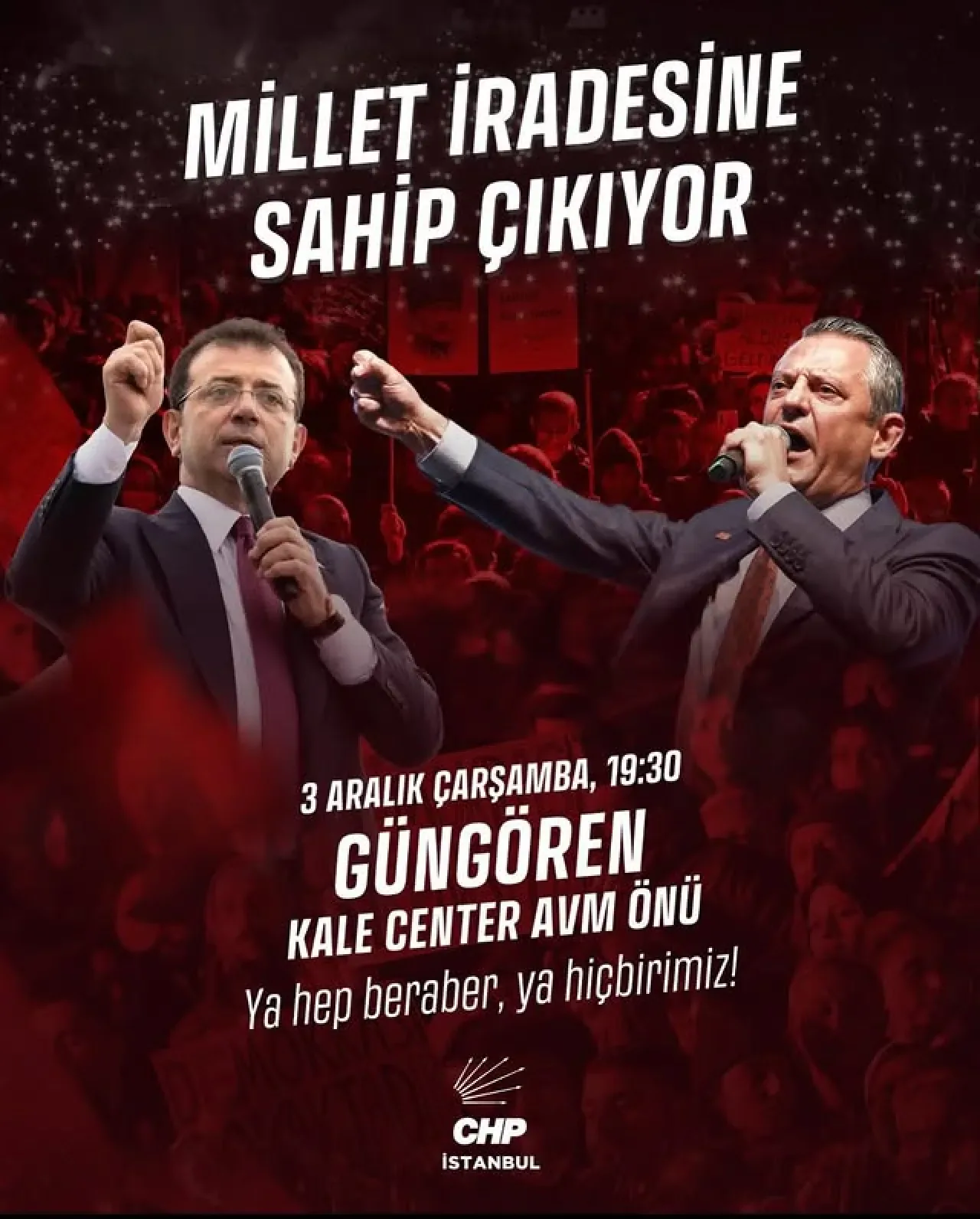 CHP Gençlik Kolları, Özgür Özel İçin Güngören'de Buluşuyor CHP Gençlik Kolları, Özgür Özel İçin Güngören'de Buluşuyor