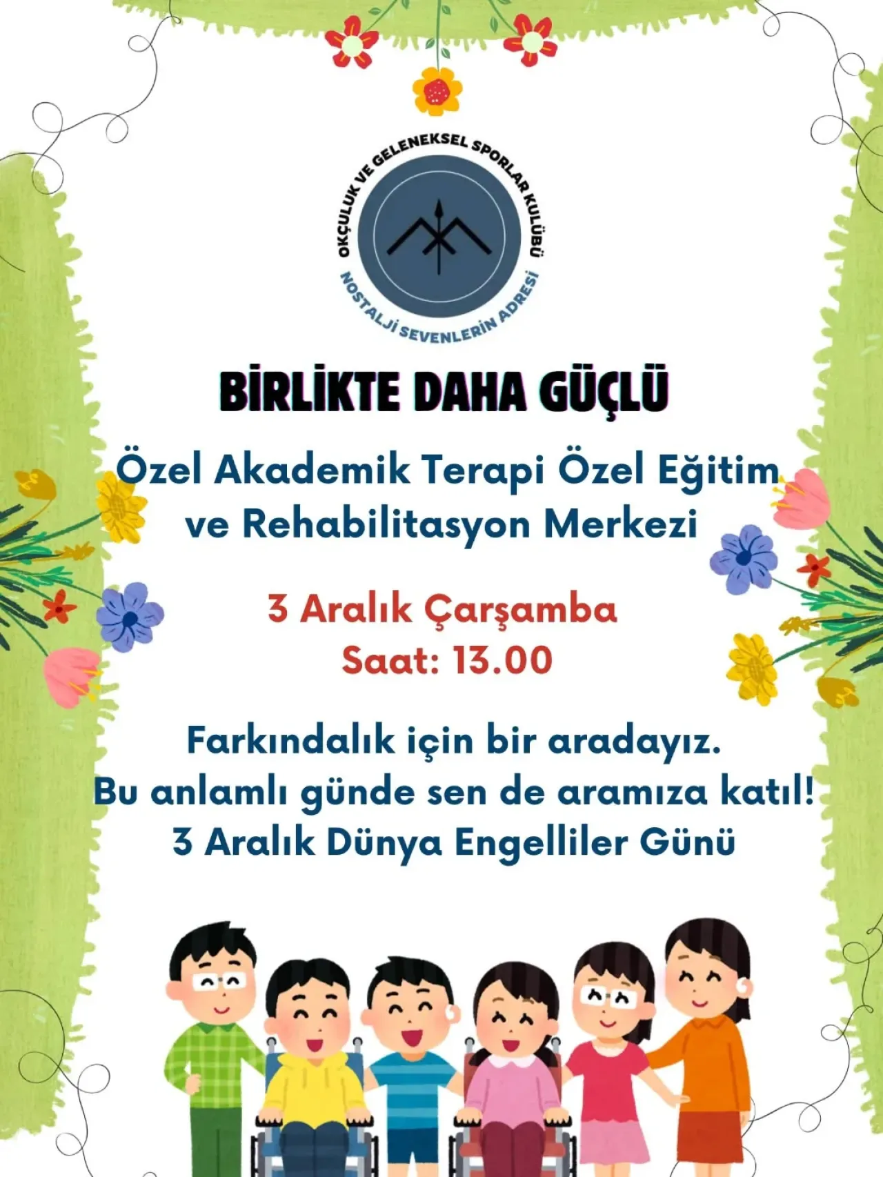 İstanbul Üniversitesi-Cerrahpaşa'dan 3 Aralık Dünya Engelliler Günü'nde Anlamlı Etkinlik İstanbul Üniversitesi-Cerrahpaşa'dan 3 Aralık Dünya Engelliler Günü'nde Anlamlı Etkinlik