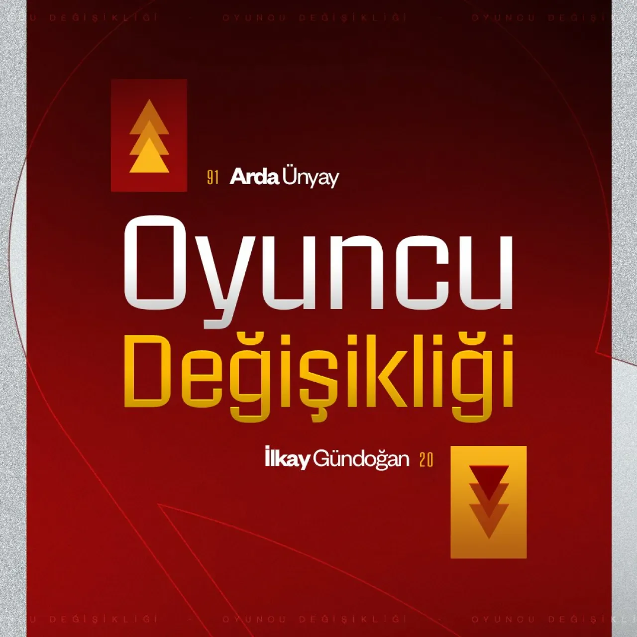 Galatasaray'da Son Dakika: Takım Kadrosunda Değişiklik Yapıldı Galatasaray'da Son Dakika: Takım Kadrosunda Değişiklik Yapıldı