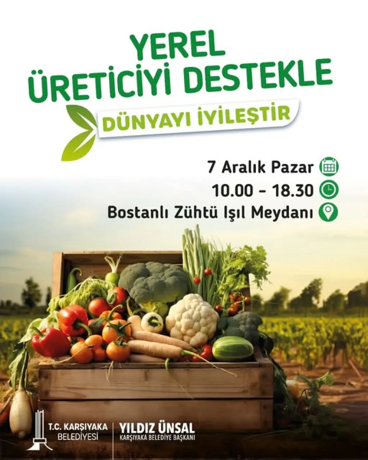 Karşıyaka'da Sağlıklı Gıda Üreticiden Sofraya Ulaşıyor Karşıyaka'da Sağlıklı Gıda Üreticiden Sofraya Ulaşıyor