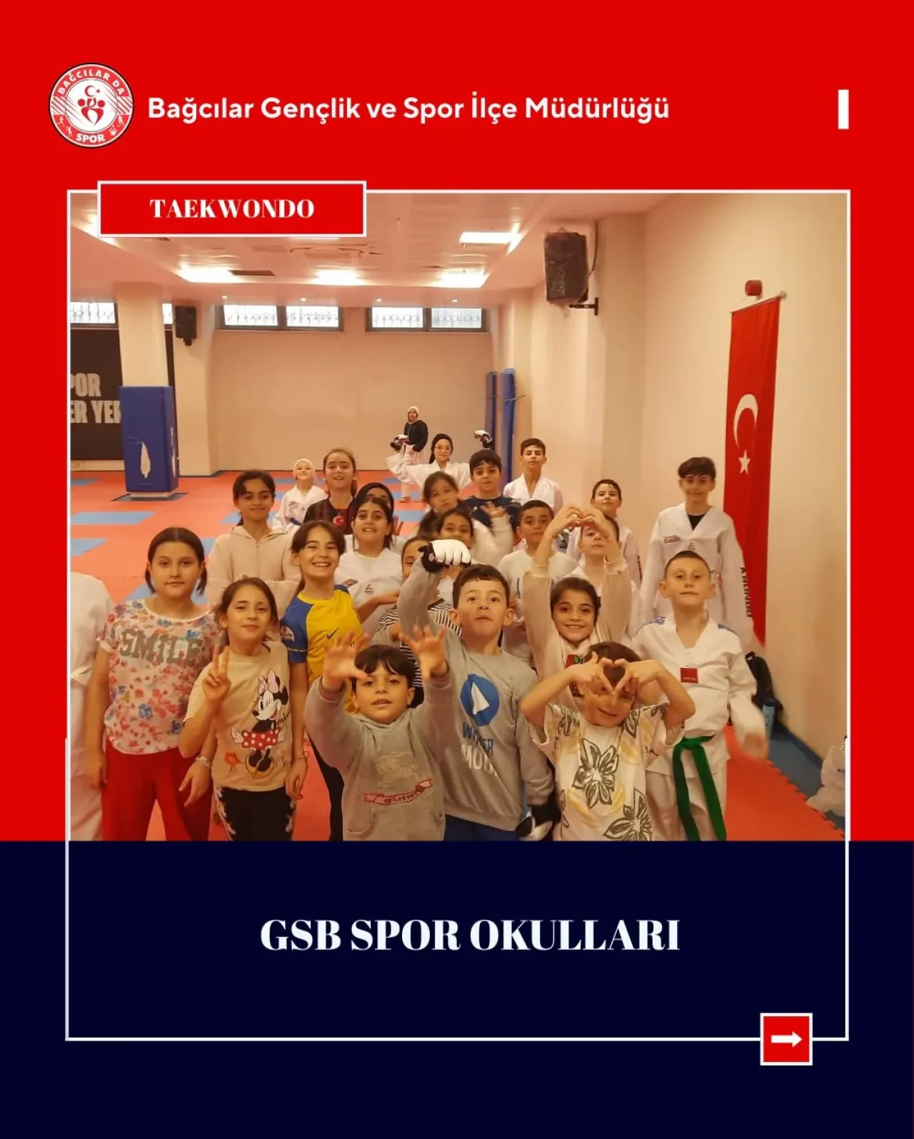 Bağcılar'da GSB Spor Okulları Taekwondo Eğitimleri Yoğun İlgi Görüyor Bağcılar'da GSB Spor Okulları Taekwondo Eğitimleri Yoğun İlgi Görüyor