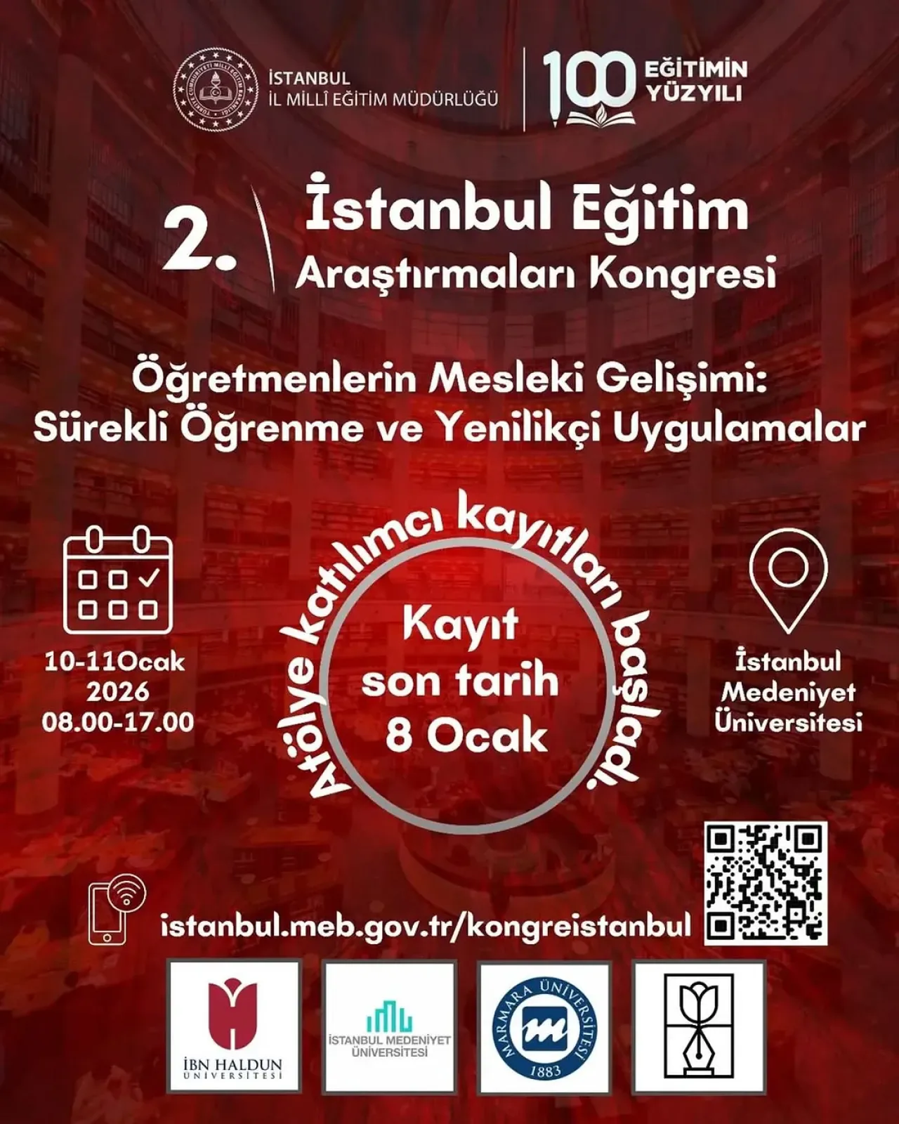 İstanbul'da Öğretmenler İçin Eğitim Araştırmaları Kongresi Düzenleniyor İstanbul'da Öğretmenler İçin Eğitim Araştırmaları Kongresi Düzenleniyor