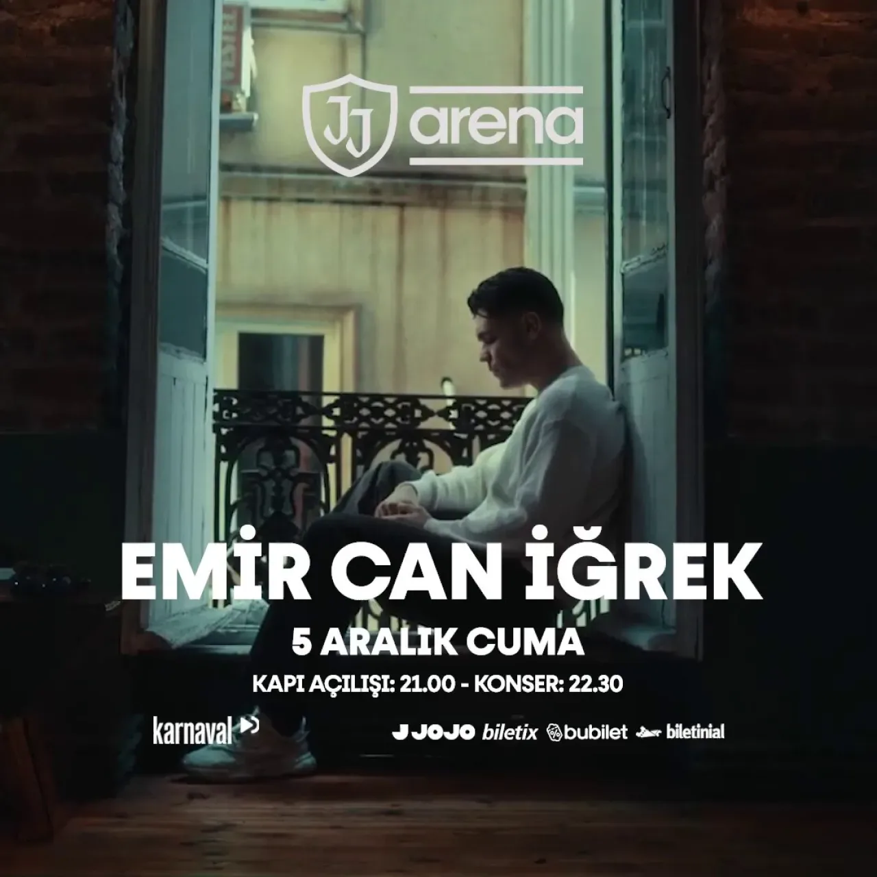 Emir Can İğrek, 5 Aralık'ta JJ Arena Ataşehir'de Sahne Alacak Emir Can İğrek, 5 Aralık'ta JJ Arena Ataşehir'de Sahne Alacak
