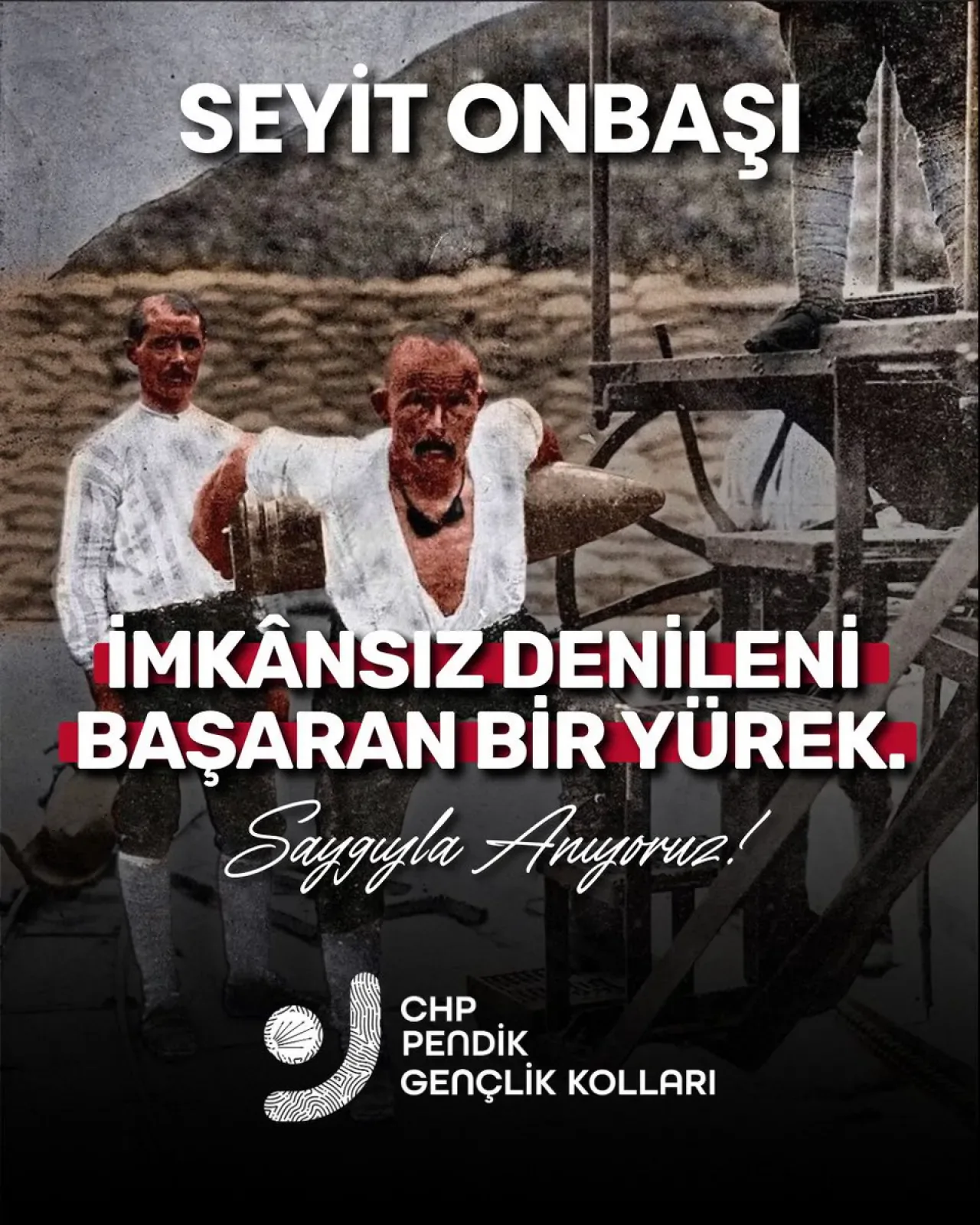 Pendik'te Seyit Onbaşı'nın Destansı Mücadelesi Anıldı Pendik'te Seyit Onbaşı'nın Destansı Mücadelesi Anıldı