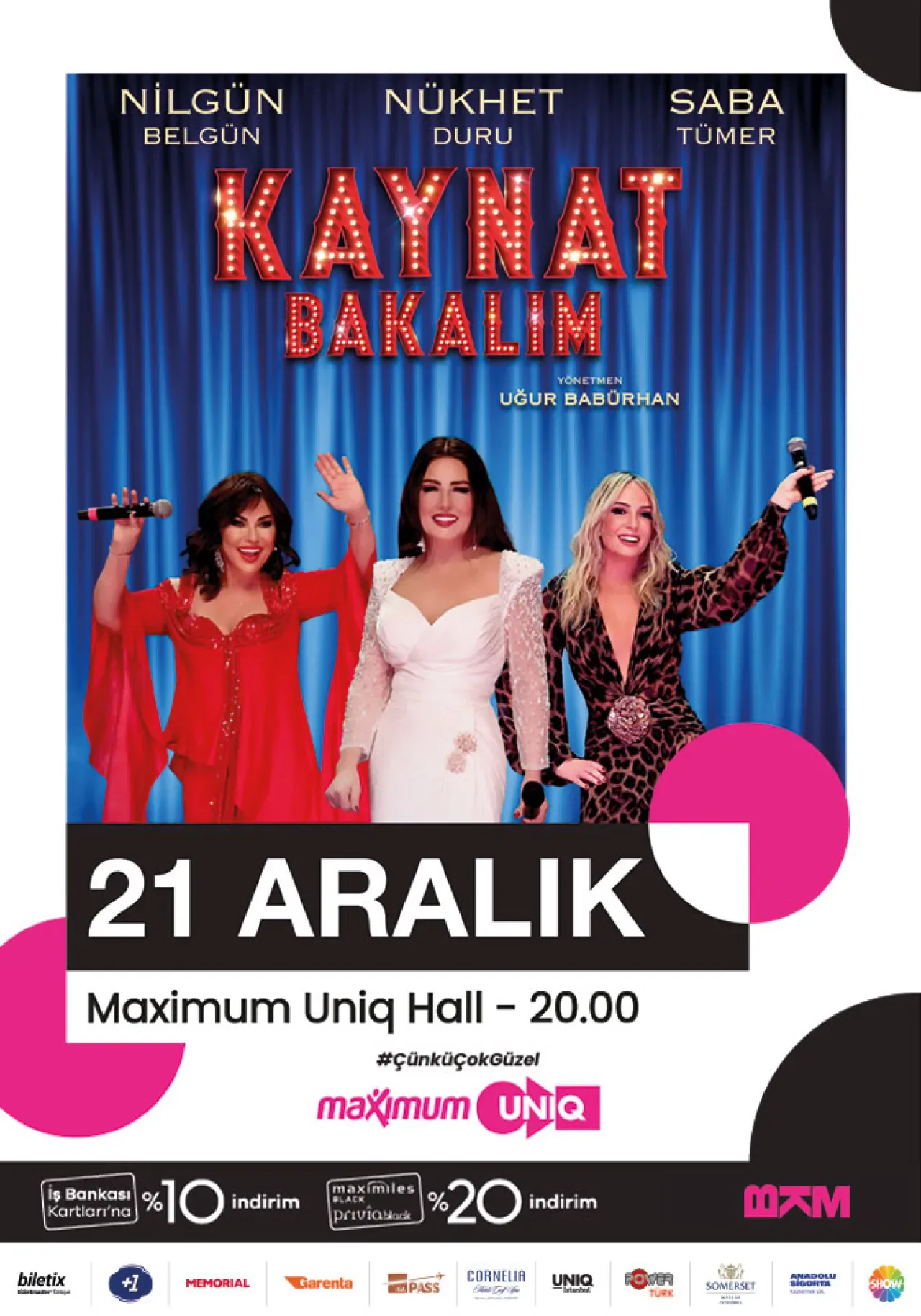 Maximum Uniq Hall'da 21 Aralık'ta Unutulmaz Bir Gece Maximum Uniq Hall'da 21 Aralık'ta Unutulmaz Bir Gece