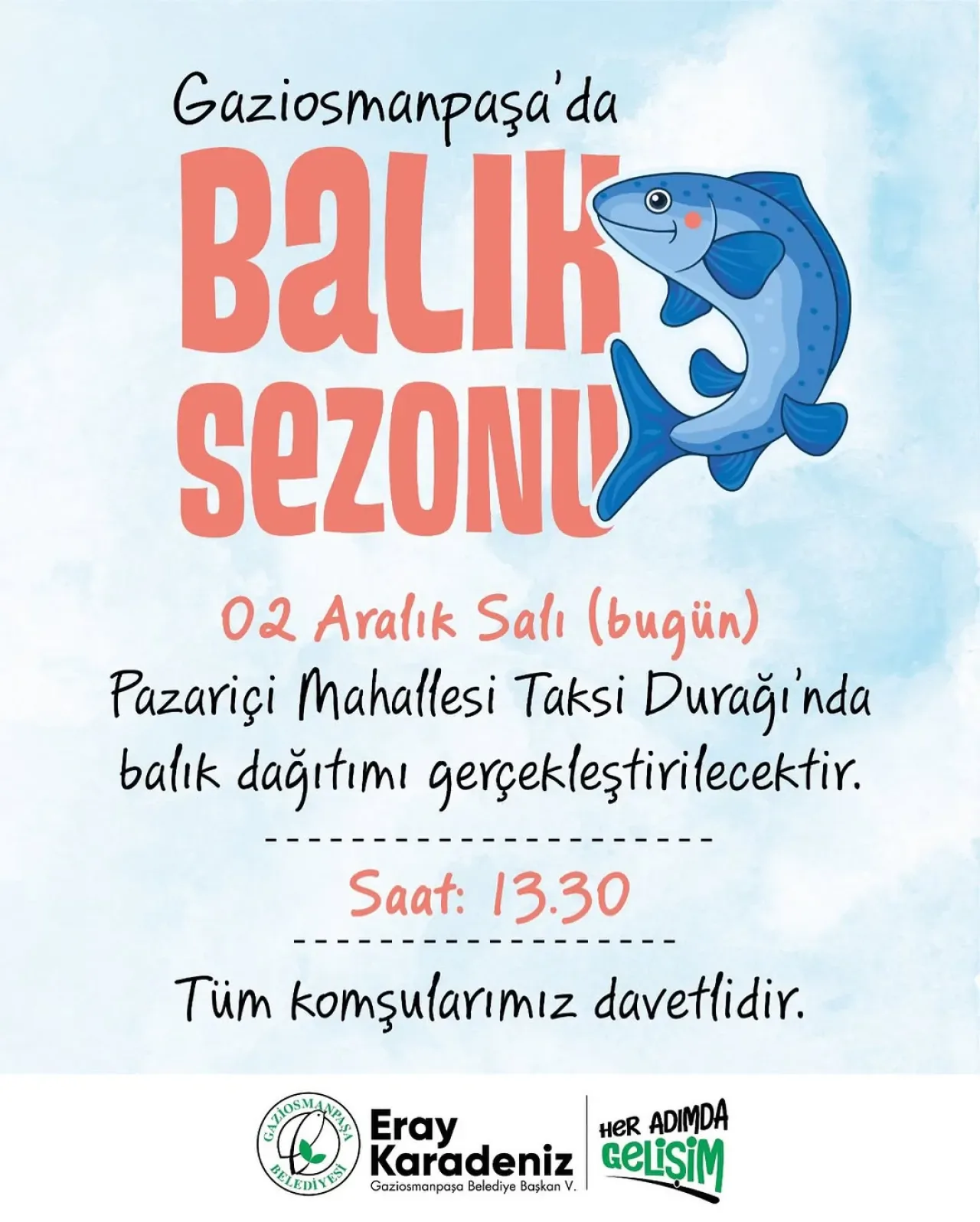 Gaziosmanpaşa'da Balık Sezonu Coşkusu: Pazariçi Mahallesi'nde Ücretsiz İkram Gaziosmanpaşa'da Balık Sezonu Coşkusu: Pazariçi Mahallesi'nde Ücretsiz İkram