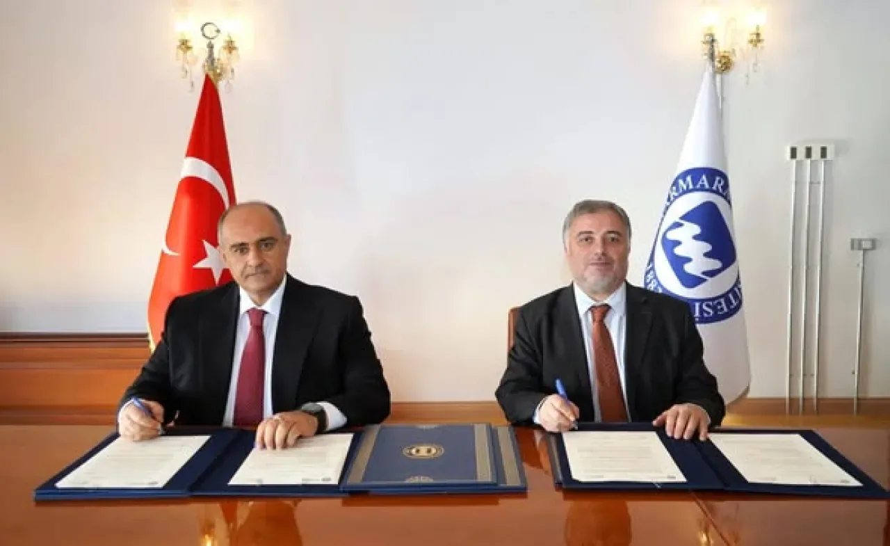 Marmara Üniversitesi ile Bakü Slavyan Üniversitesi Arasında İş Birliği Protokolü İmzalandı Marmara Üniversitesi ile Bakü Slavyan Üniversitesi Arasında İş Birliği Protokolü İmzalandı