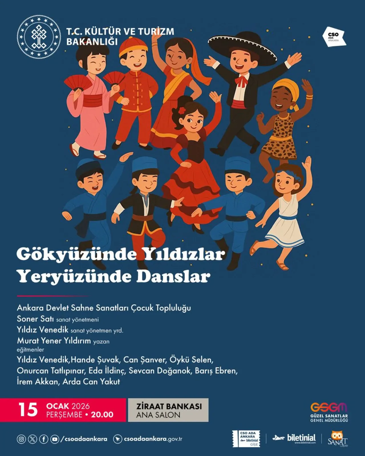 Dünya Dansları Ankara'da Sahnelenecek Dünya Dansları Ankara'da Sahnelenecek