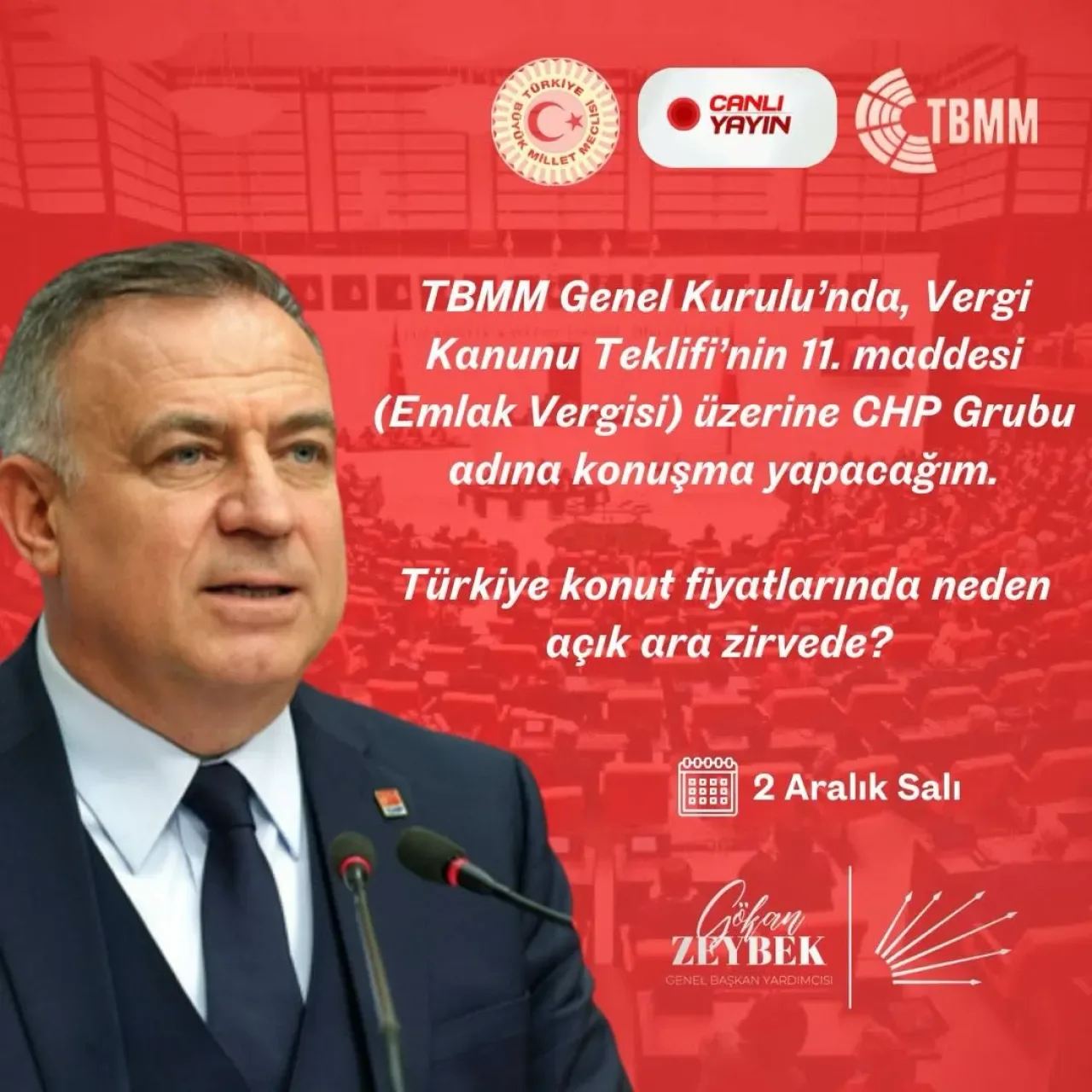 CHP'li Zeybek'ten Emlak Vergisi Açıklaması: Türkiye Konut Fiyatları Zirvede Neden? CHP'li Zeybek'ten Emlak Vergisi Açıklaması: Türkiye Konut Fiyatları Zirvede Neden?