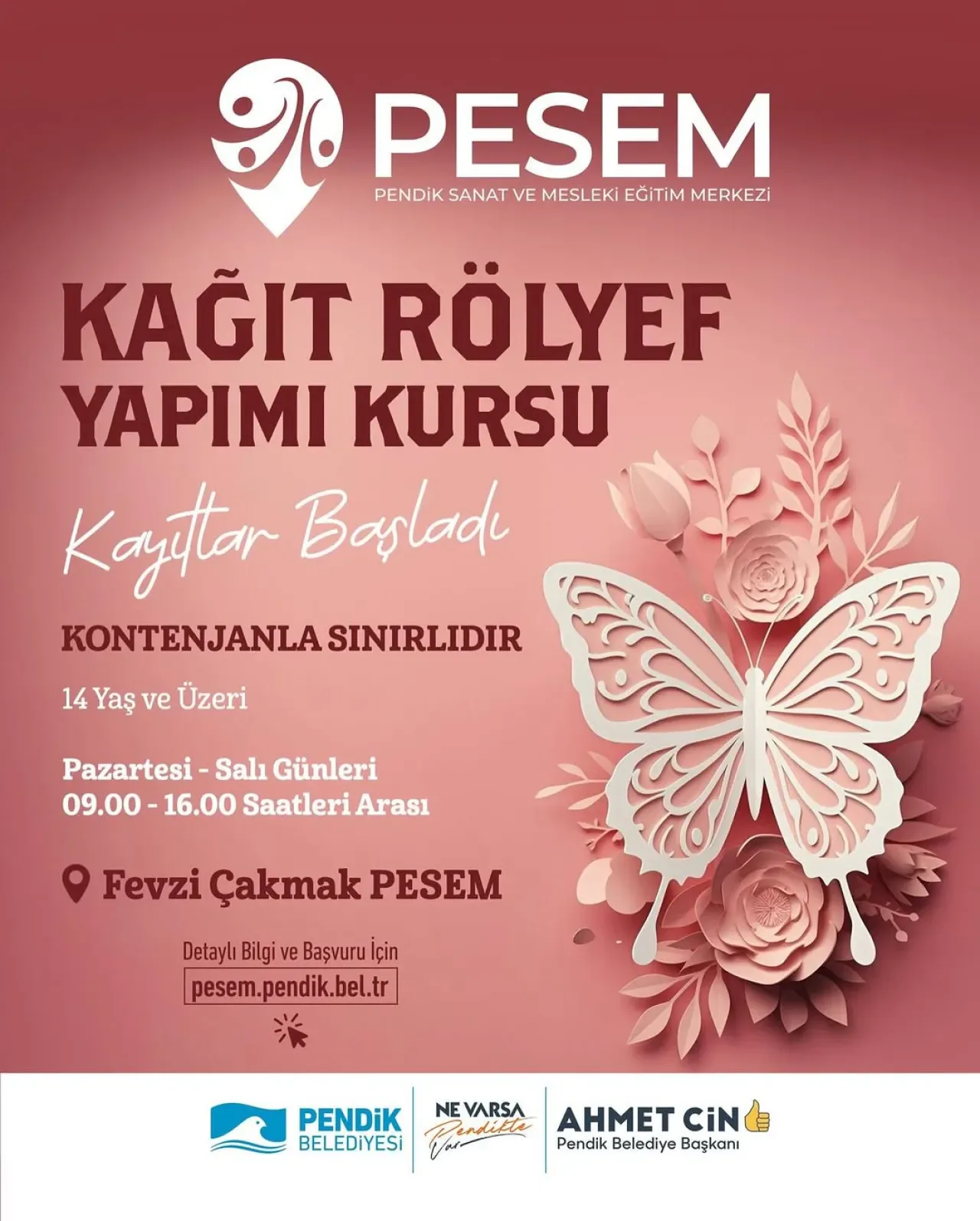 Pendik'te Kağıt Rölyef, Almanca ve Ofis Programları Kursları Başlıyor Pendik'te Kağıt Rölyef, Almanca ve Ofis Programları Kursları Başlıyor
