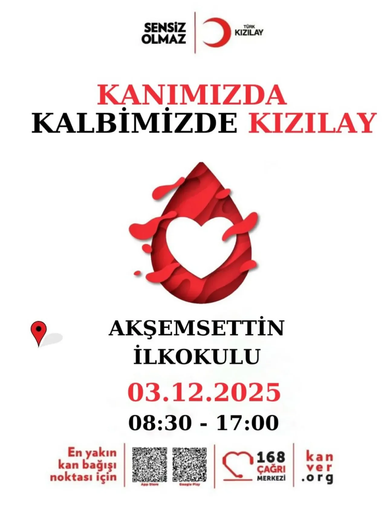 Türk Kızılay Ataşehir'de 3 Aralık'ta Kan Bağışı Etkinliği Düzenliyor Türk Kızılay Ataşehir'de 3 Aralık'ta Kan Bağışı Etkinliği Düzenliyor