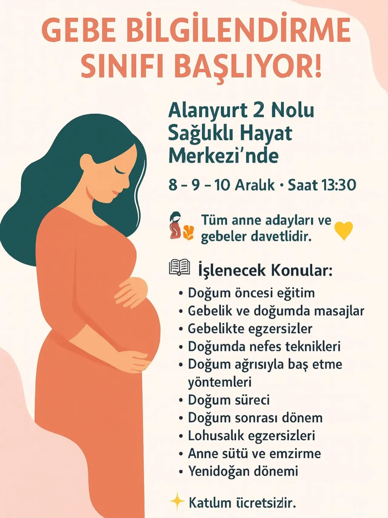 İnegöl'de Anne Adaylarına Ücretsiz Gebe Bilgilendirme Eğitimi İnegöl'de Anne Adaylarına Ücretsiz Gebe Bilgilendirme Eğitimi