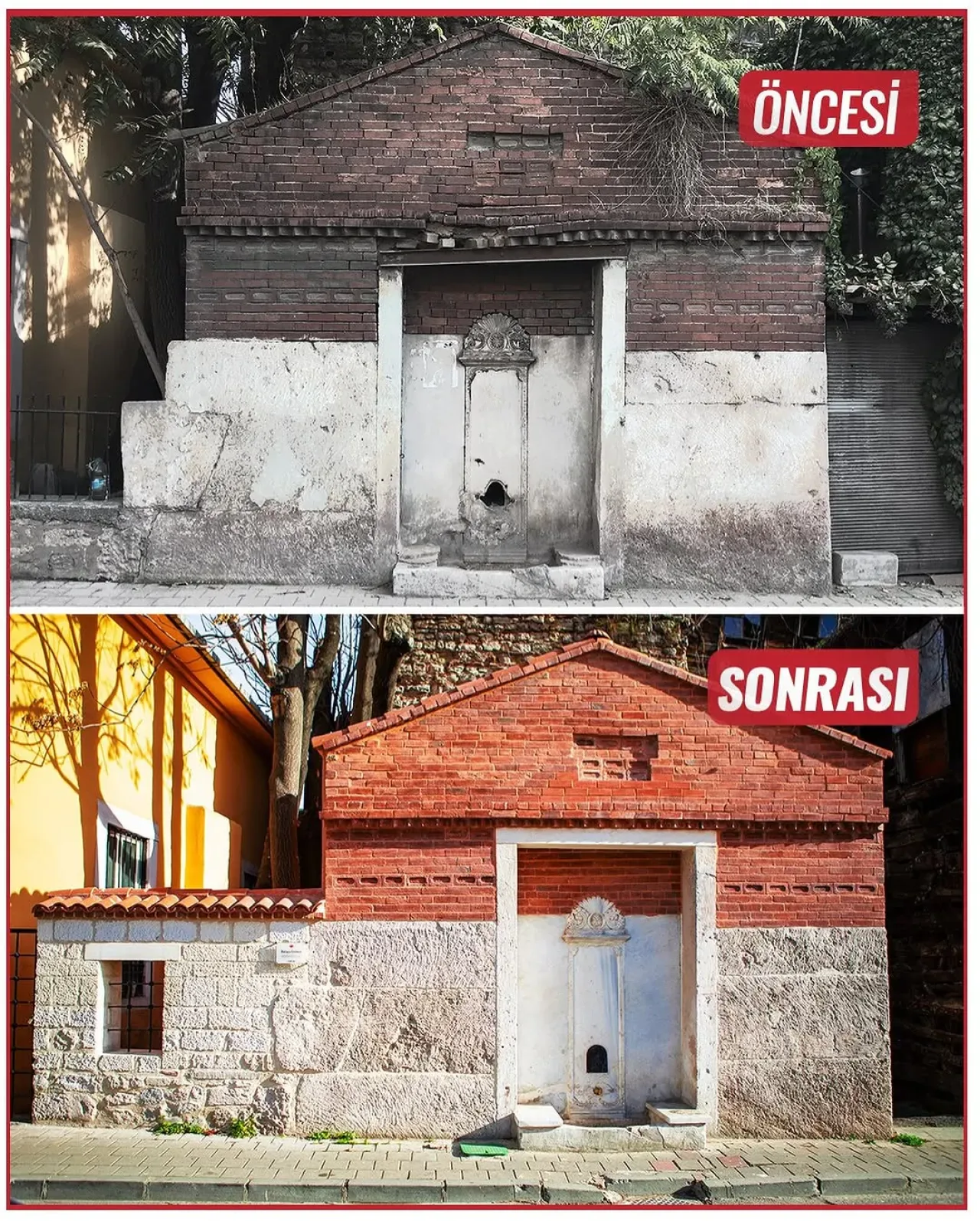 Fatih'teki Tarihi Haraççı Çeşmesi Restore Edilerek Suyuna Kavuştu Fatih'teki Tarihi Haraççı Çeşmesi Restore Edilerek Suyuna Kavuştu