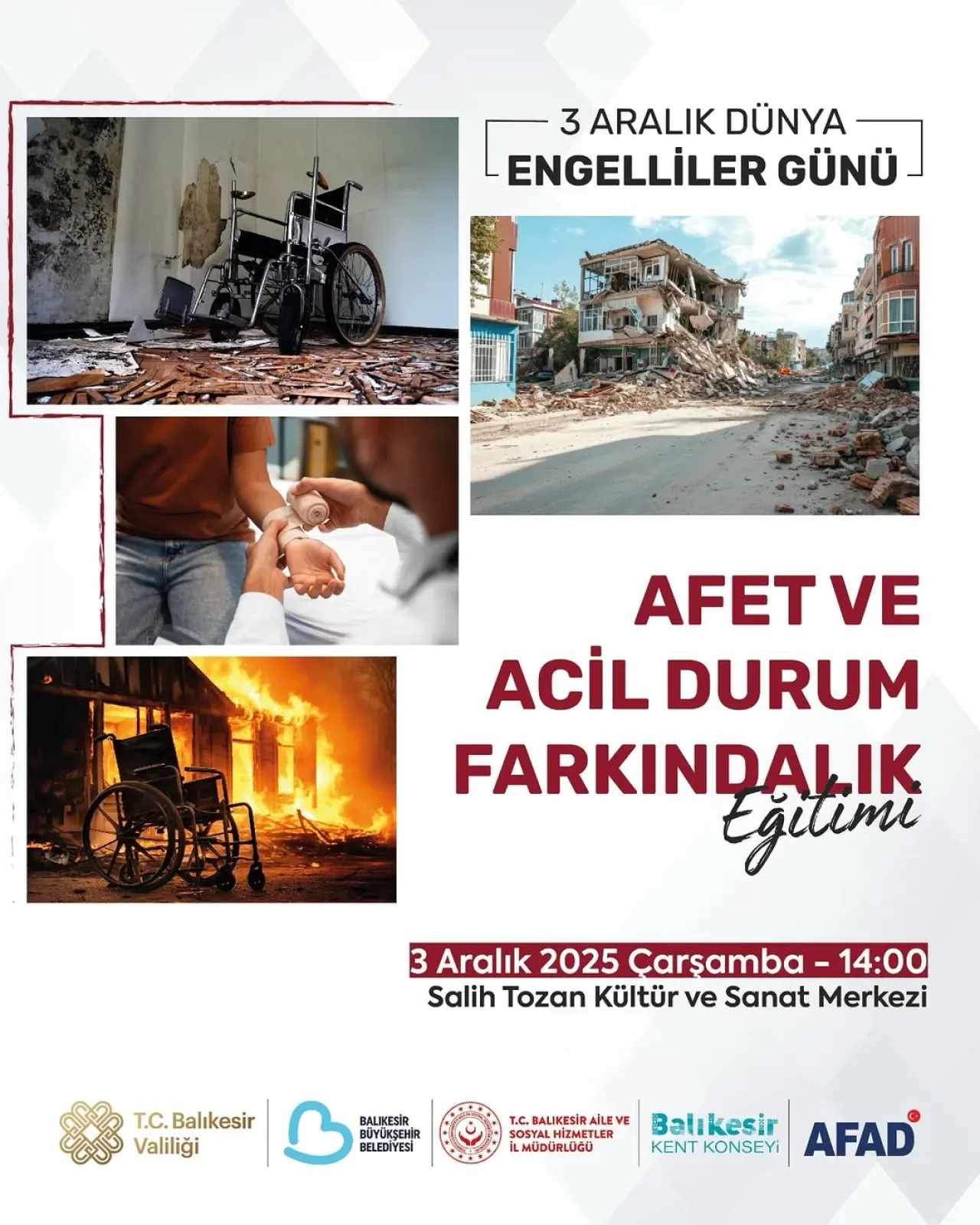 Balıkesir'de Engelli Bireyler İçin Afet Bilinçlendirme Eğitimi Balıkesir'de Engelli Bireyler İçin Afet Bilinçlendirme Eğitimi