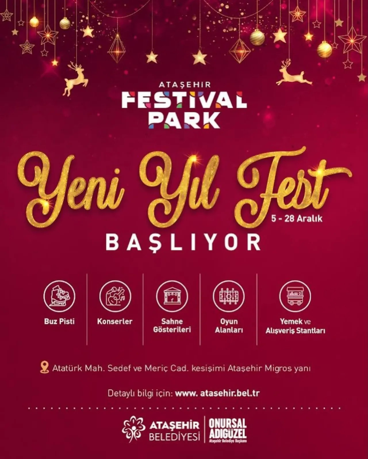 Ataşehir Festival Park'ta Yeni Yıl Coşkusu 5 Aralık'ta Başlıyor Ataşehir Festival Park'ta Yeni Yıl Coşkusu 5 Aralık'ta Başlıyor