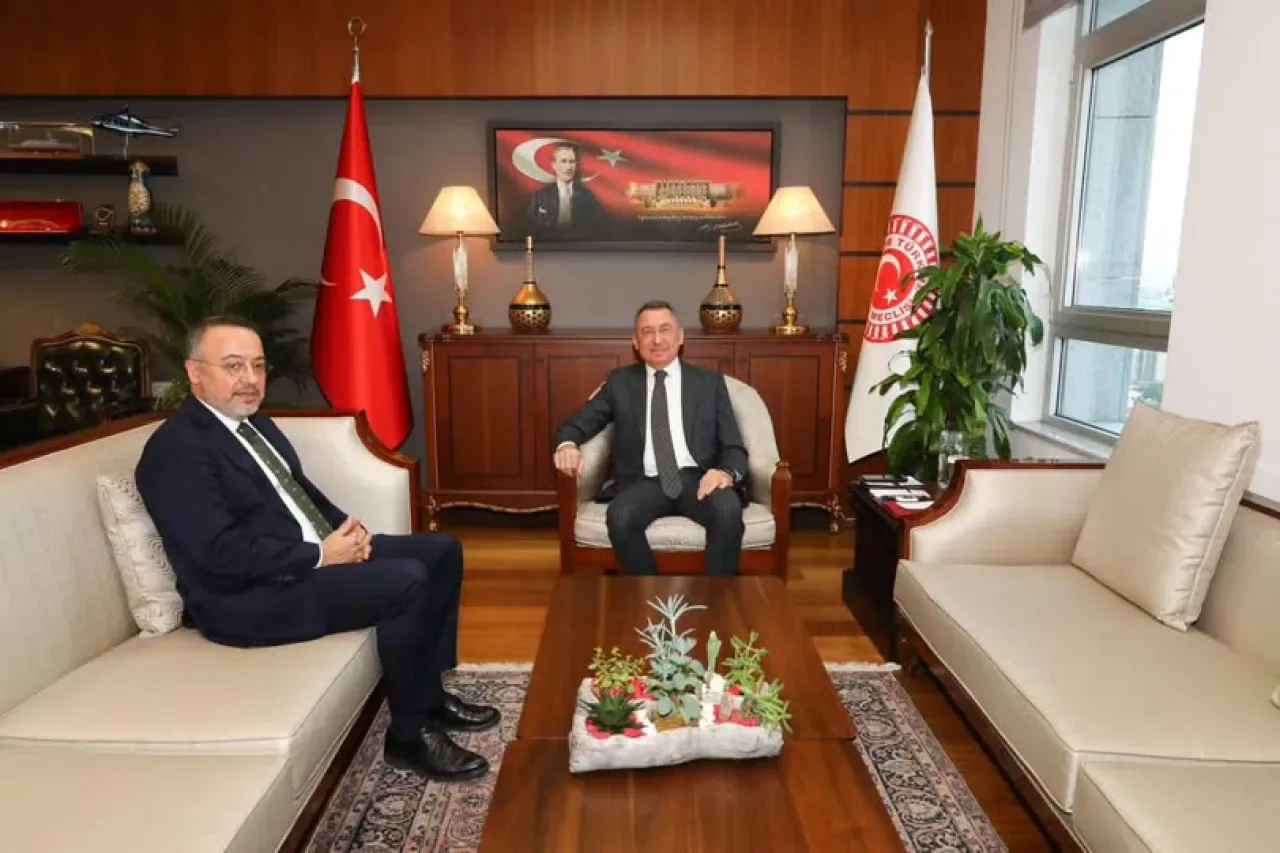 Fuat Oktay, Türkiye'nin Yeni Şam Büyükelçisi Nuh Yılmaz'ı Meclis'te Ağırladı Fuat Oktay, Türkiye'nin Yeni Şam Büyükelçisi Nuh Yılmaz'ı Meclis'te Ağırladı