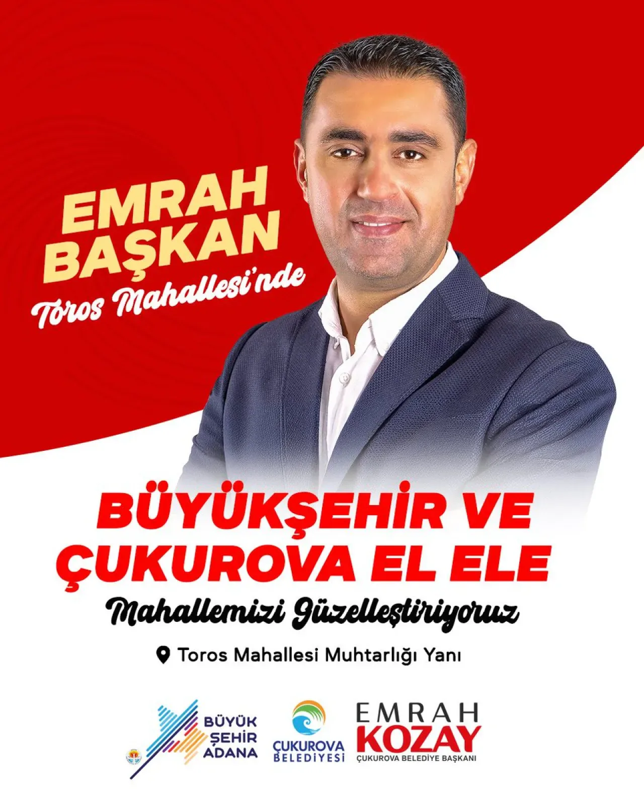 Çukurova Belediye Başkanı Emrah Kozay, Toros Mahallesi'nde Vatandaşla Buluşuyor Çukurova Belediye Başkanı Emrah Kozay, Toros Mahallesi'nde Vatandaşla Buluşuyor