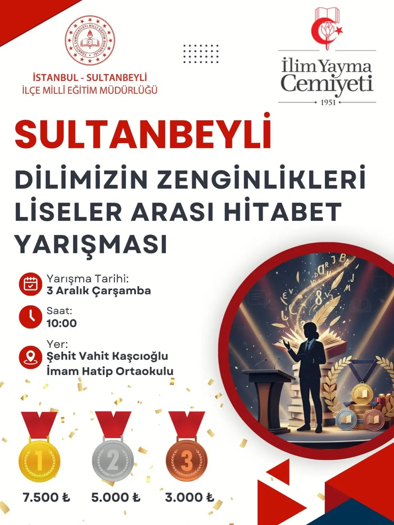 İstanbul Sultanbeyli'de Liseler Arası Hitabet Yarışması Düzenleniyor İstanbul Sultanbeyli'de Liseler Arası Hitabet Yarışması Düzenleniyor