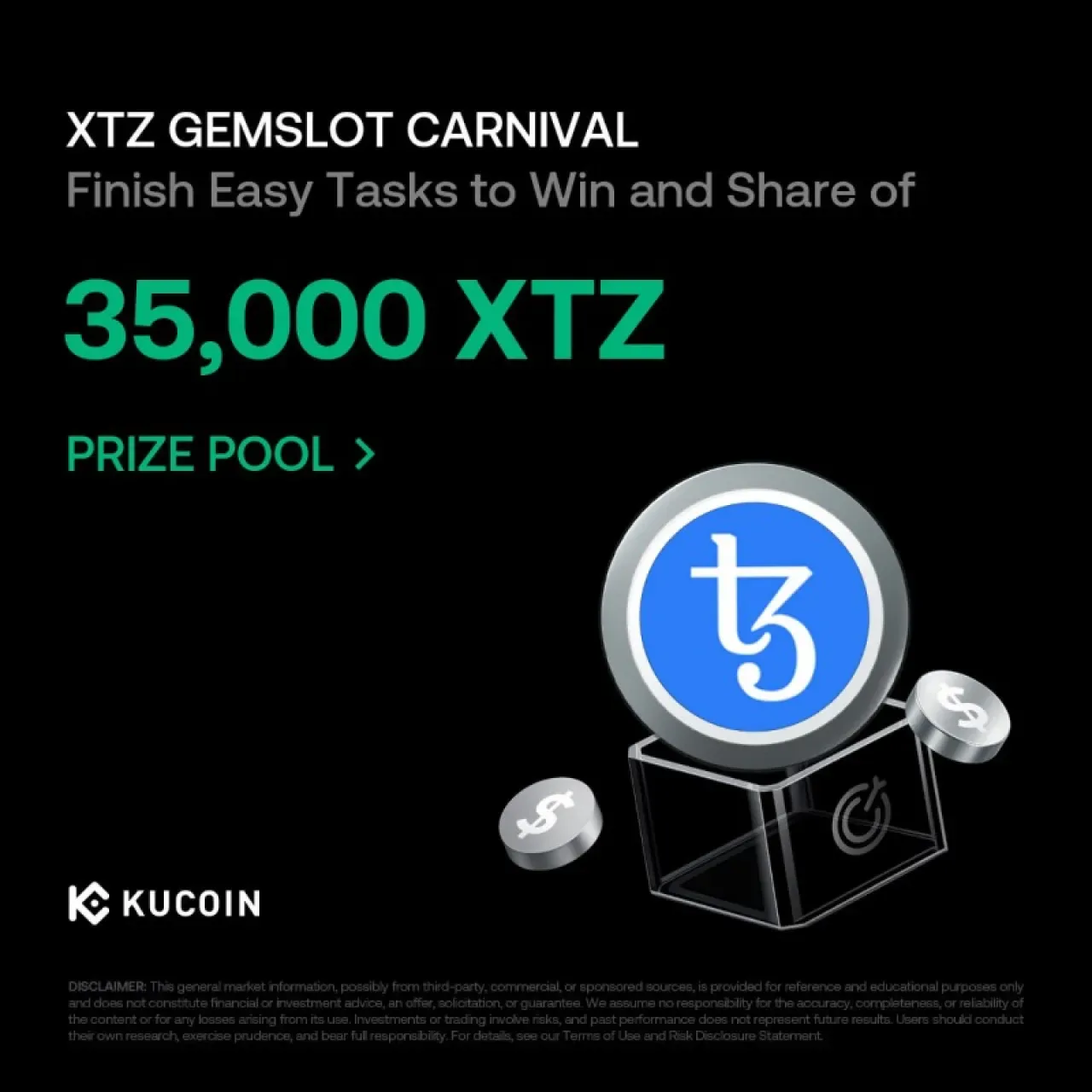 KuCoin, Tezos (XTZ) İçin 35.000 XTZ Ödül Havuzlu GemSlot Kampanyasını Başlattı KuCoin, Tezos (XTZ) İçin 35.000 XTZ Ödül Havuzlu GemSlot Kampanyasını Başlattı