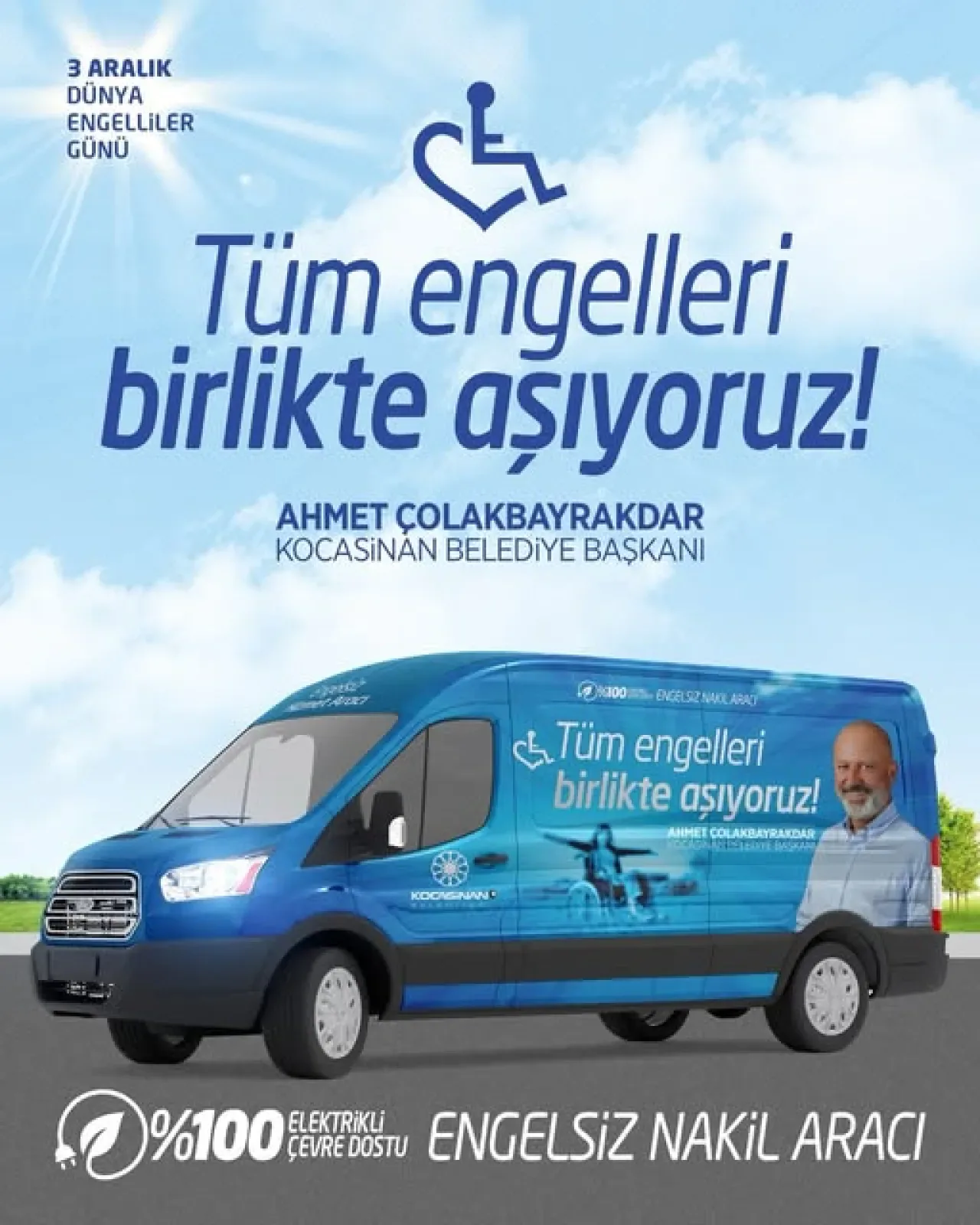 Kocasinan Belediyesi, 3 Aralık Dünya Engelliler Günü'nde Dayanışma Mesajı Verdi Kocasinan Belediyesi, 3 Aralık Dünya Engelliler Günü'nde Dayanışma Mesajı Verdi