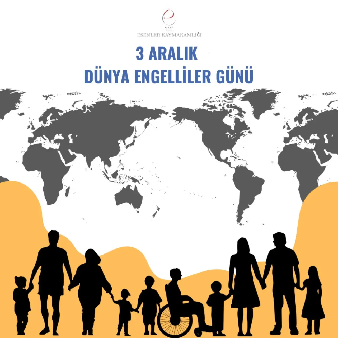 Esenler Kaymakamı Özçakıcı'dan 3 Aralık Dünya Engelliler Günü Mesajı Esenler Kaymakamı Özçakıcı'dan 3 Aralık Dünya Engelliler Günü Mesajı