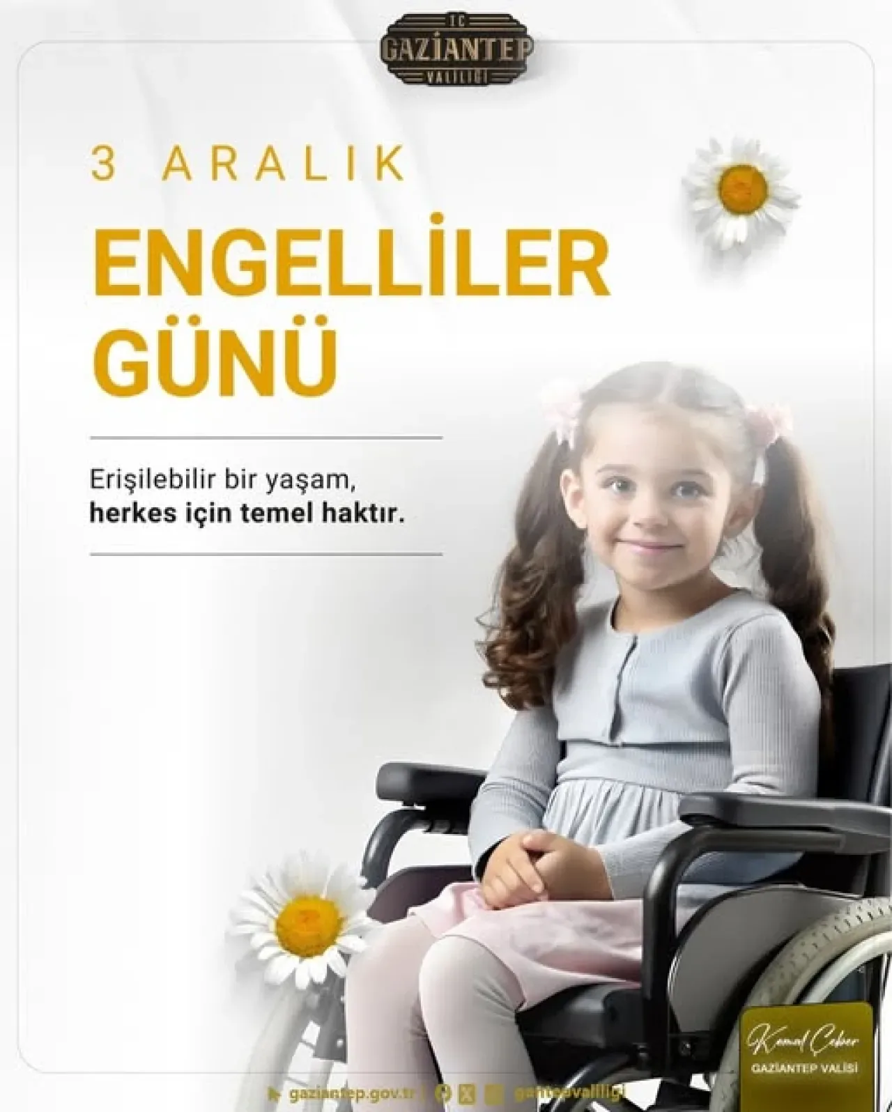Gaziantep'te 3 Aralık Dünya Engelliler Günü: Erişilebilir Yaşam Vurgusu Gaziantep'te 3 Aralık Dünya Engelliler Günü: Erişilebilir Yaşam Vurgusu