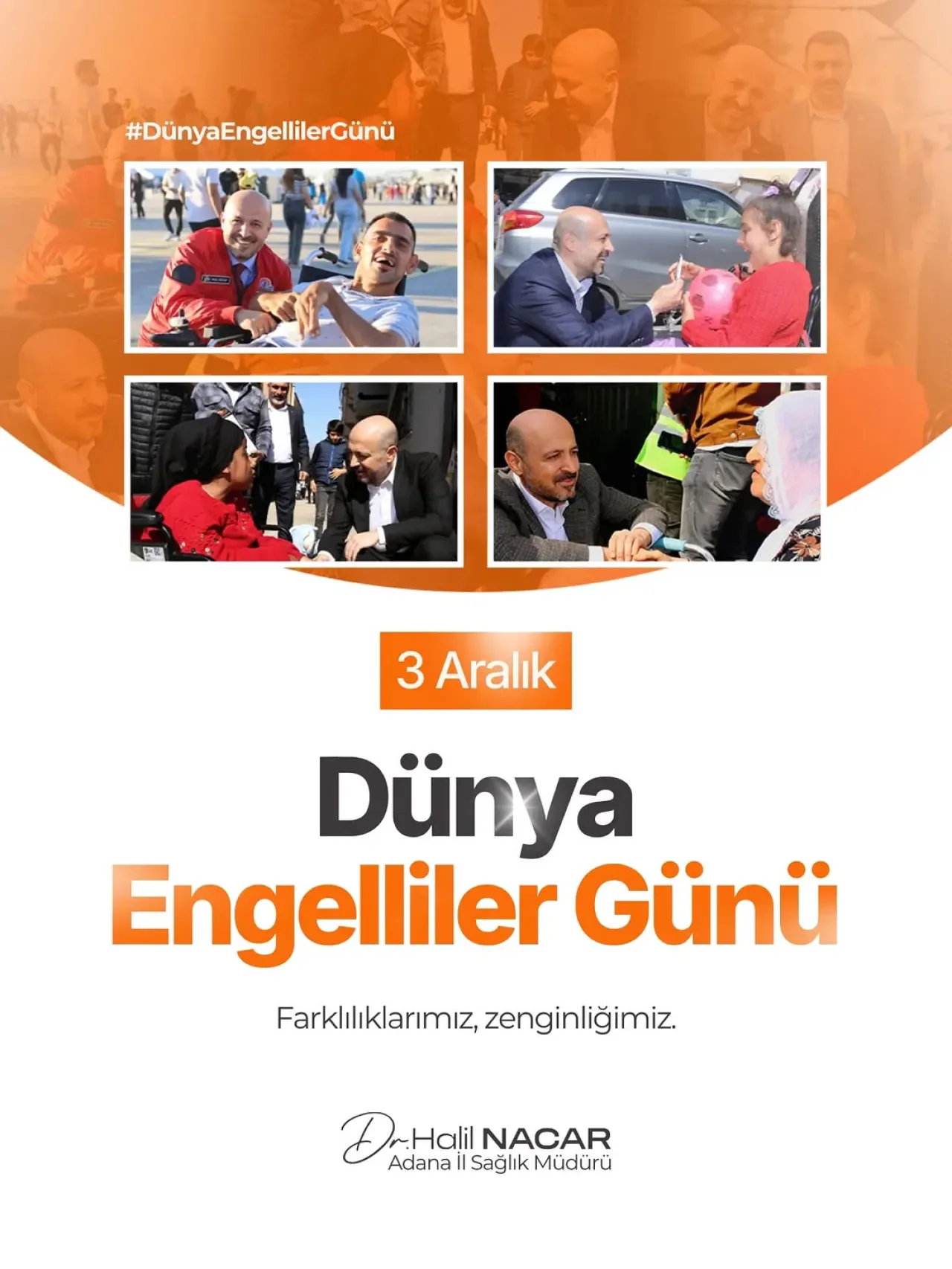 Adana'da 3 Aralık Dünya Engelliler Günü Mesajı: Engel Değil, İmkân Üretmek Adana'da 3 Aralık Dünya Engelliler Günü Mesajı: Engel Değil, İmkân Üretmek