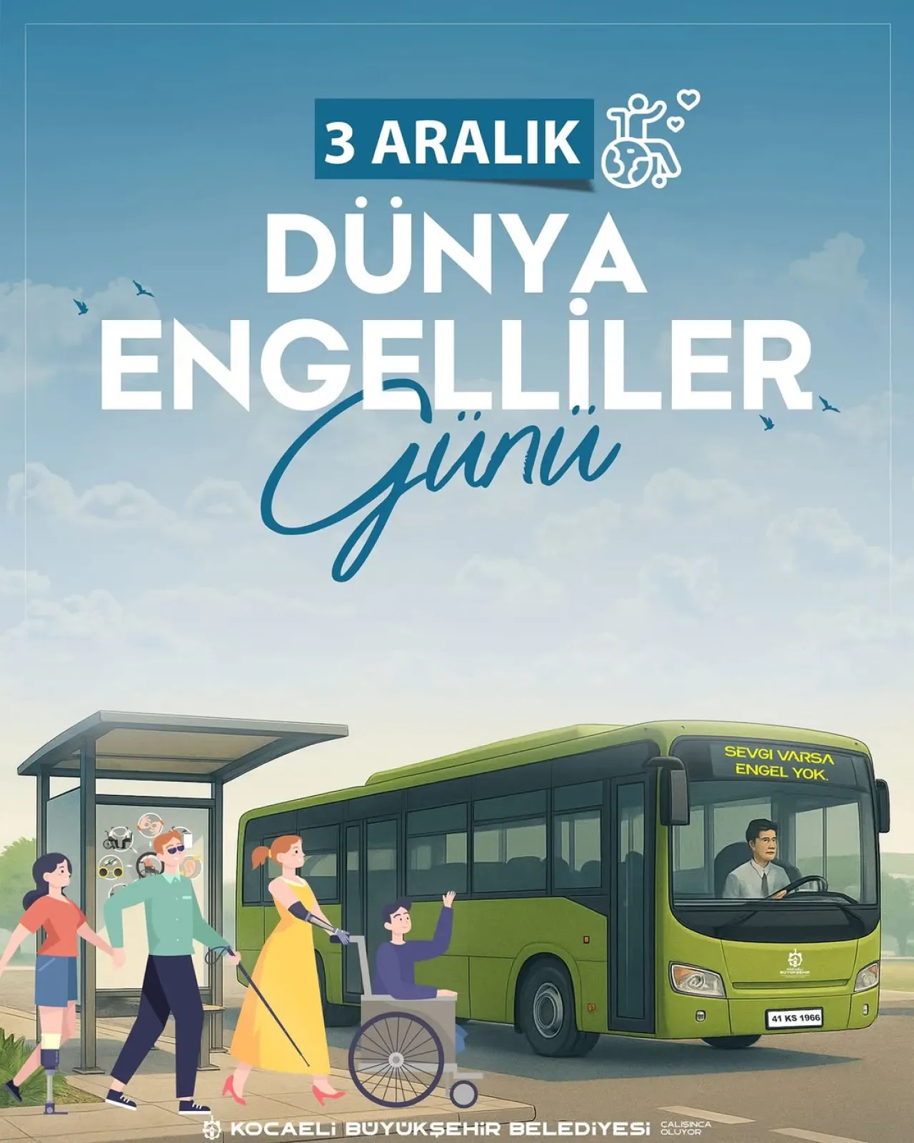 Kocaeli'de 3 Aralık Dünya Engelliler Günü'nde Erişilebilir Şehir Vurgusu Kocaeli'de 3 Aralık Dünya Engelliler Günü'nde Erişilebilir Şehir Vurgusu