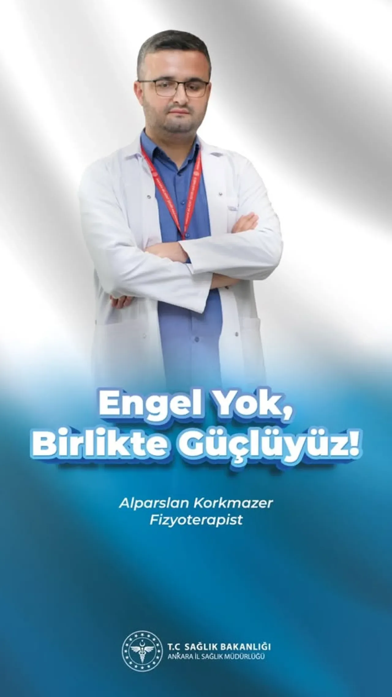 Görme Engelli Fizyoterapist Alparslan Korkmazer, Engelli Hastalara Umut Oluyor Görme Engelli Fizyoterapist Alparslan Korkmazer, Engelli Hastalara Umut Oluyor