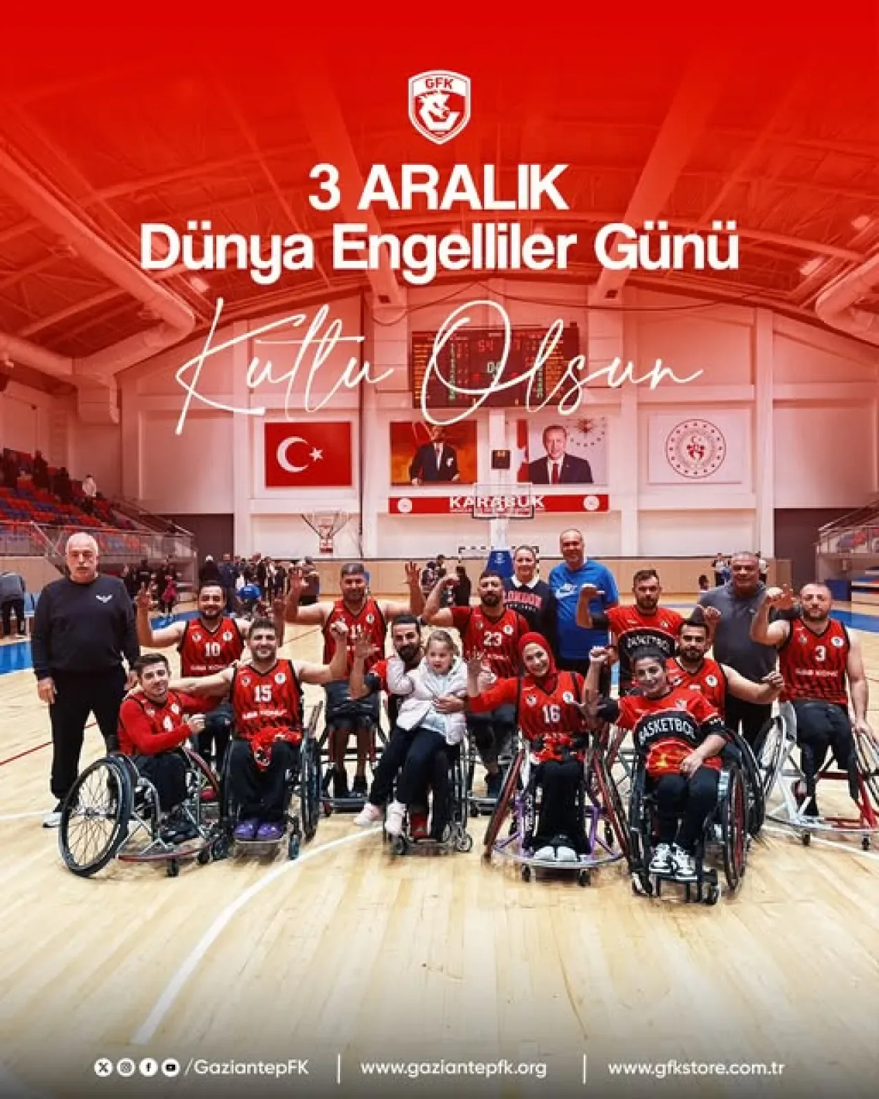 Gaziantep FK, 3 Aralık Dünya Engelliler Günü'nde Anlamlı Bir Farkındalık Yolculuğuna Çıktı Gaziantep FK, 3 Aralık Dünya Engelliler Günü'nde Anlamlı Bir Farkındalık Yolculuğuna Çıktı